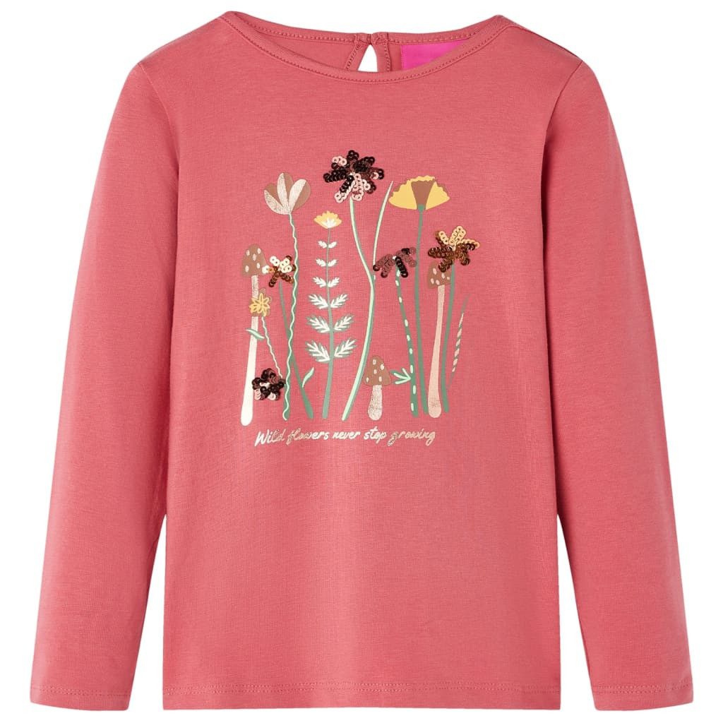 Langarmshirt Kinder-Langarmshirt Altrosa 92