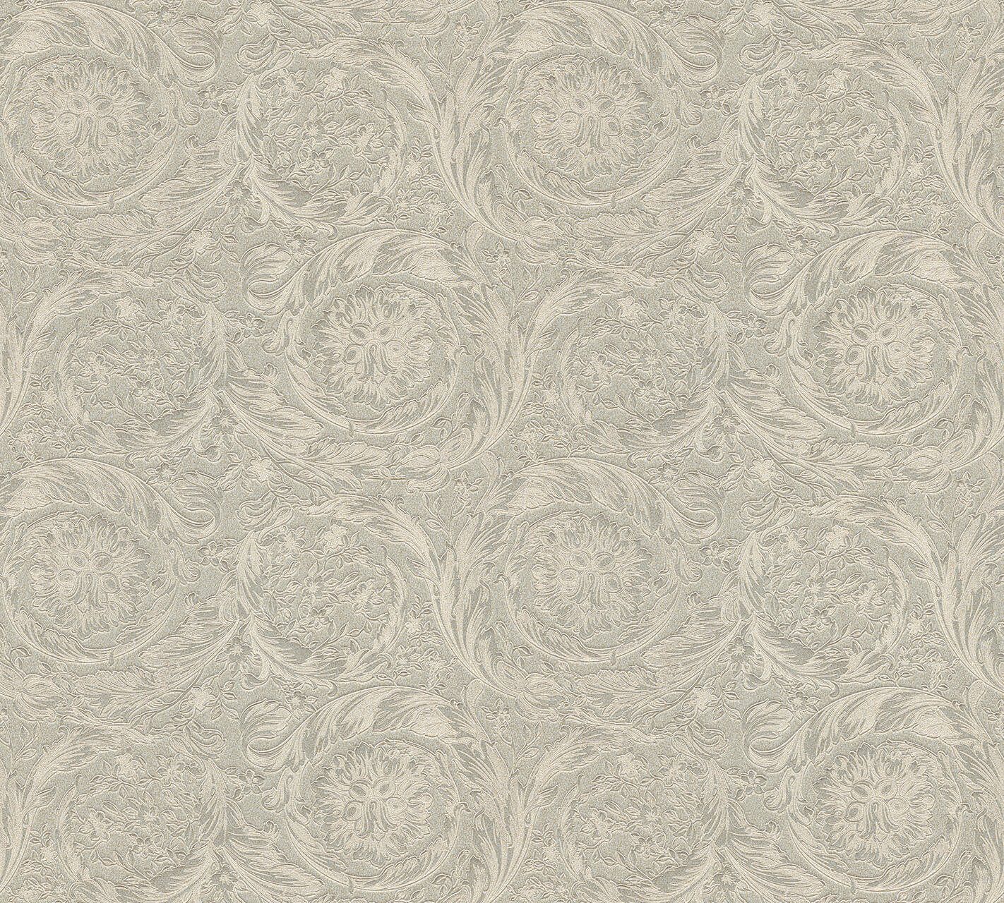 KUNSTLOFT Vliestapete Versace Metallics 1 0.7x10.05 m, Leicht glänzend, lichtbeständige Design Tapete