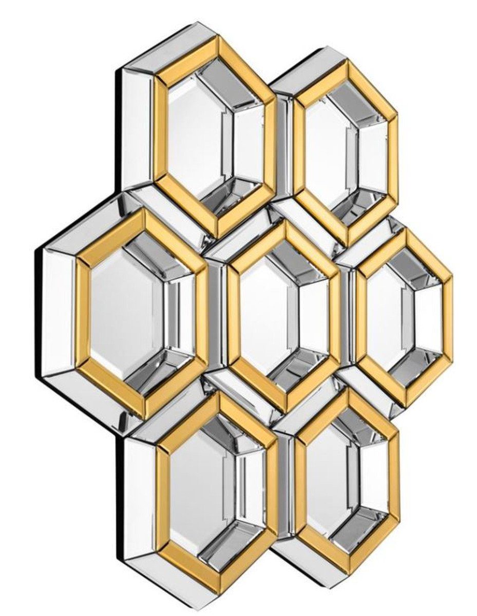 Spiegel Designer Spiegel Gold 100 x H 103 cm - Luxus Wandspiegel