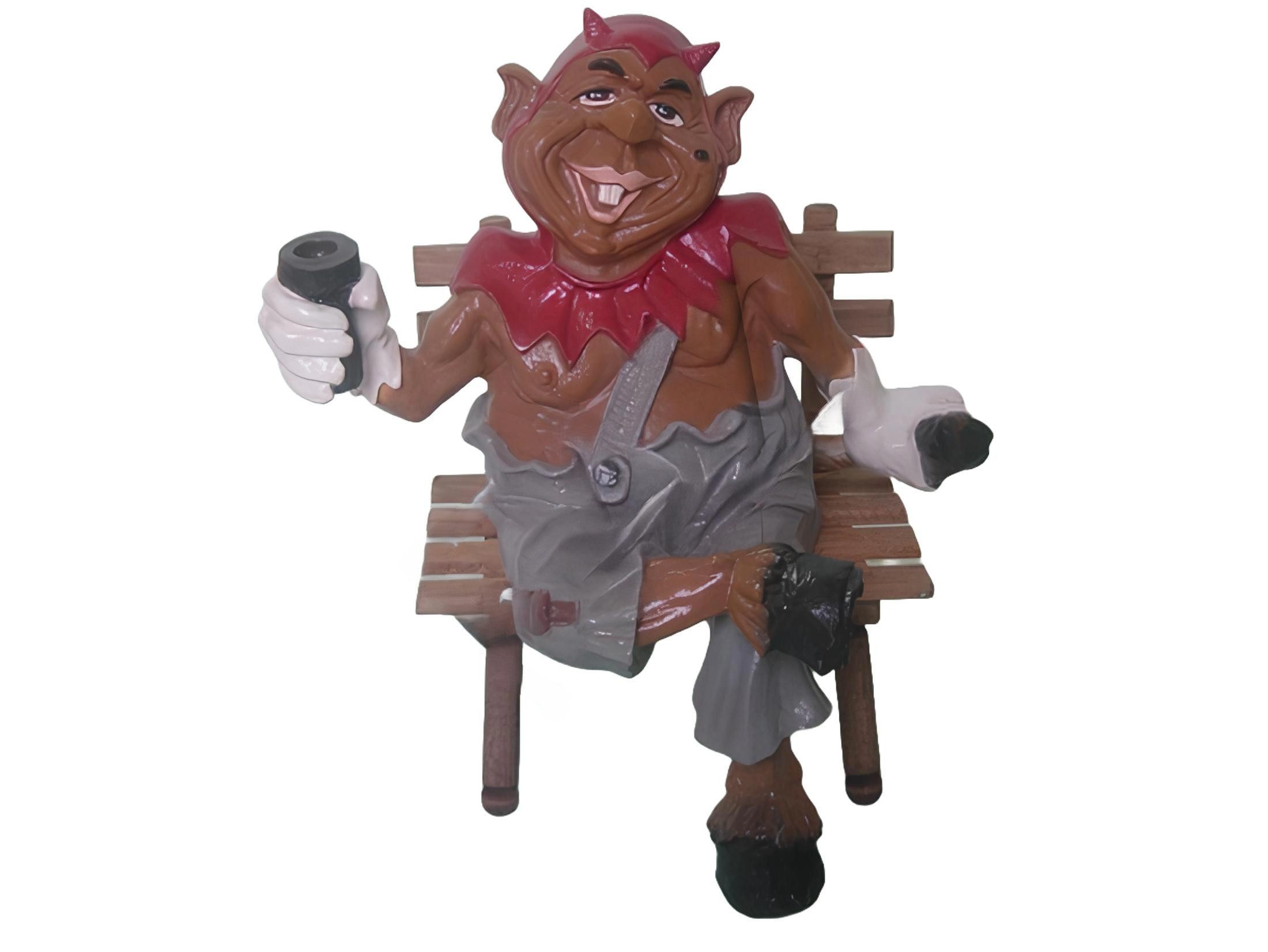 Skulptur Design Teufel Figur Statue Skulptur Figuren Skulpturen Dekoration Deko