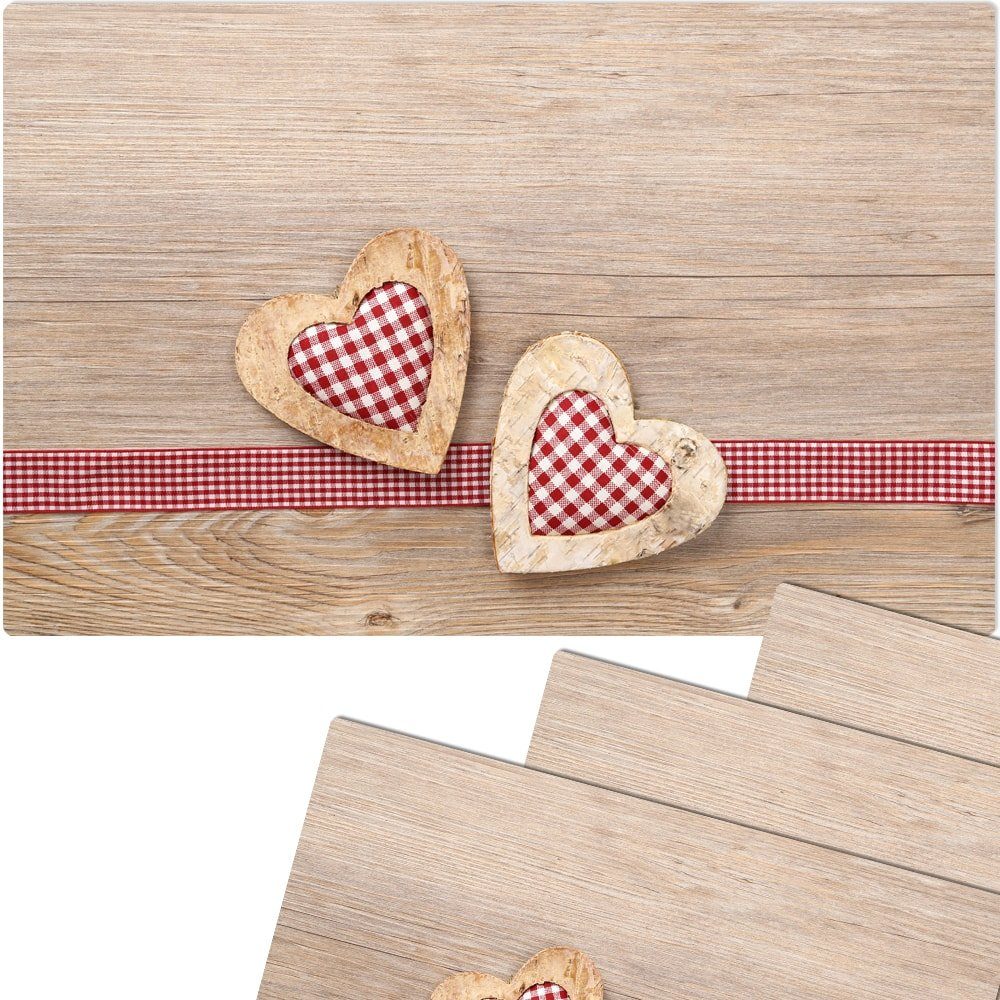 matches21 HOME & HOBBY Platzset Abwaschbare Tischsets 4er Set Landhaus-Stil günstig online kaufen