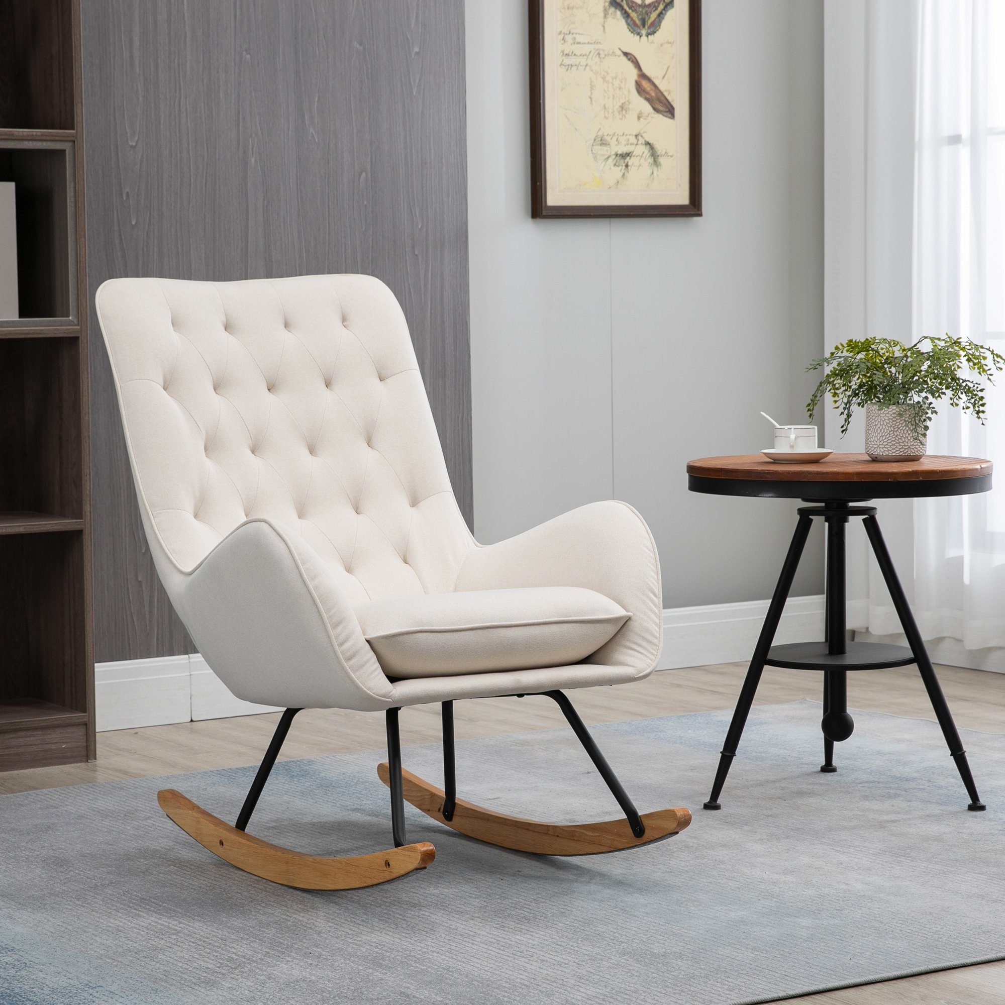 HOMCOM Schaukelstuhl Relaxsessel Schaukelsessel, Schwingsessel (Relaxstuhl, günstig online kaufen