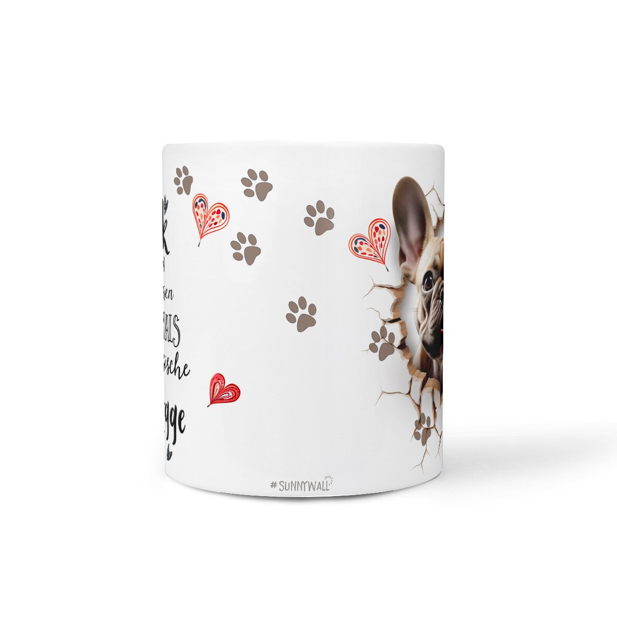 Sunnywall Tasse Französische Bulldogge - Hund Hunderasse - Geschenk für Hundeliebhaber, Keramik, inkl. Geschenkkarte