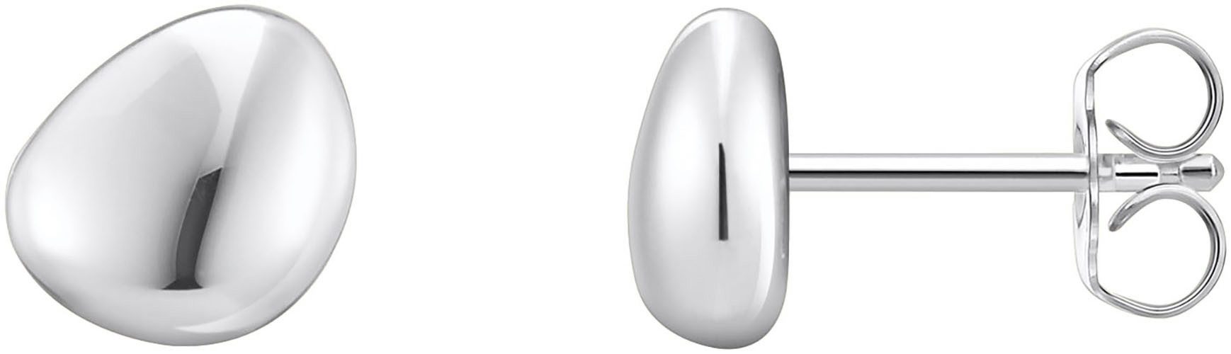 Paar Ohrstecker Schmuck Silber 925 Ohrringe organisches Design