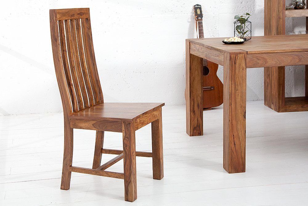 Möbel massiv Holz Licht-Erlebnisse Stuhl, Stuhl Esszimmerstuhl