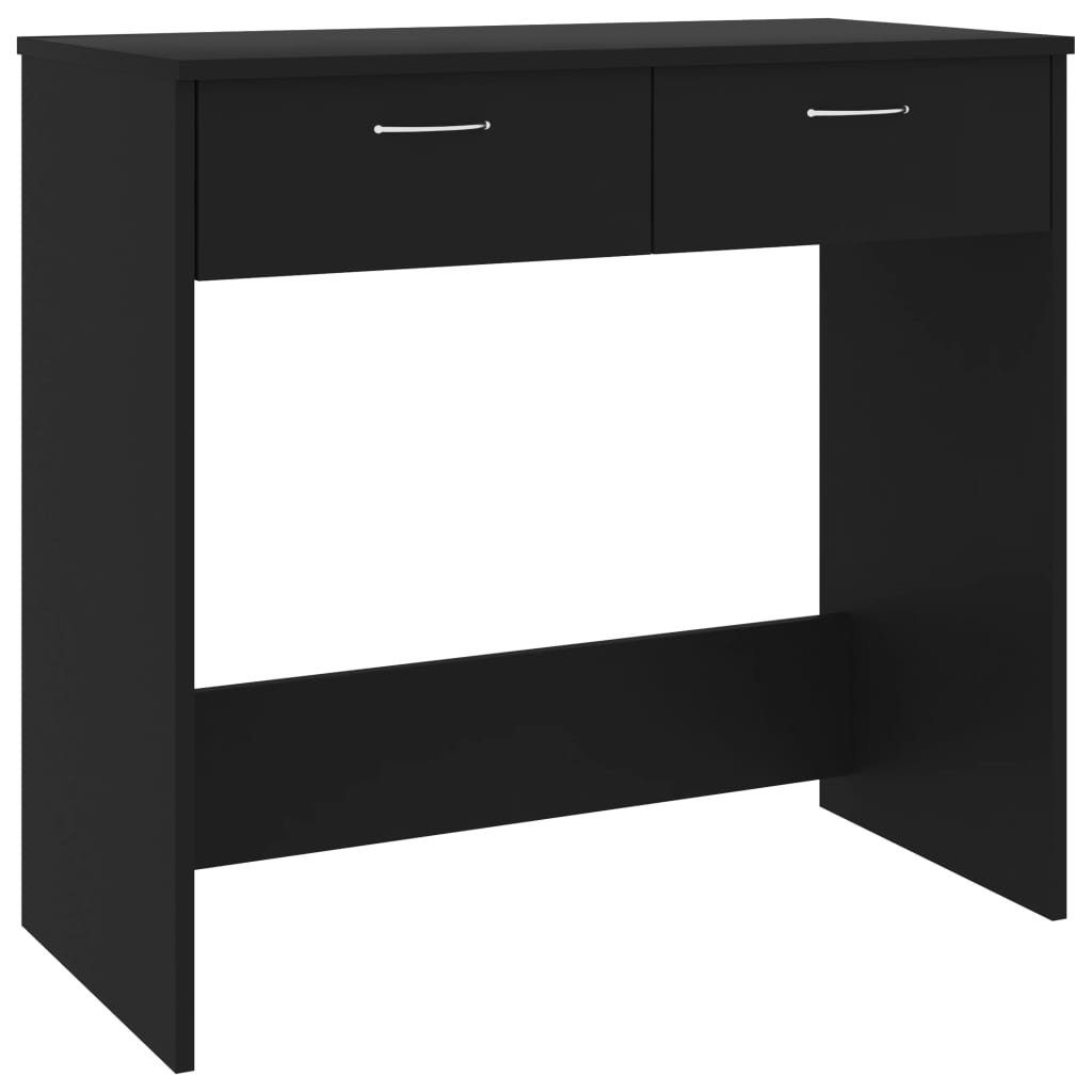 Holzwerkstoff vidaXL | Schwarz Schreibtisch 80x40x75 Schwarz Schreibtisch Schwarz cm