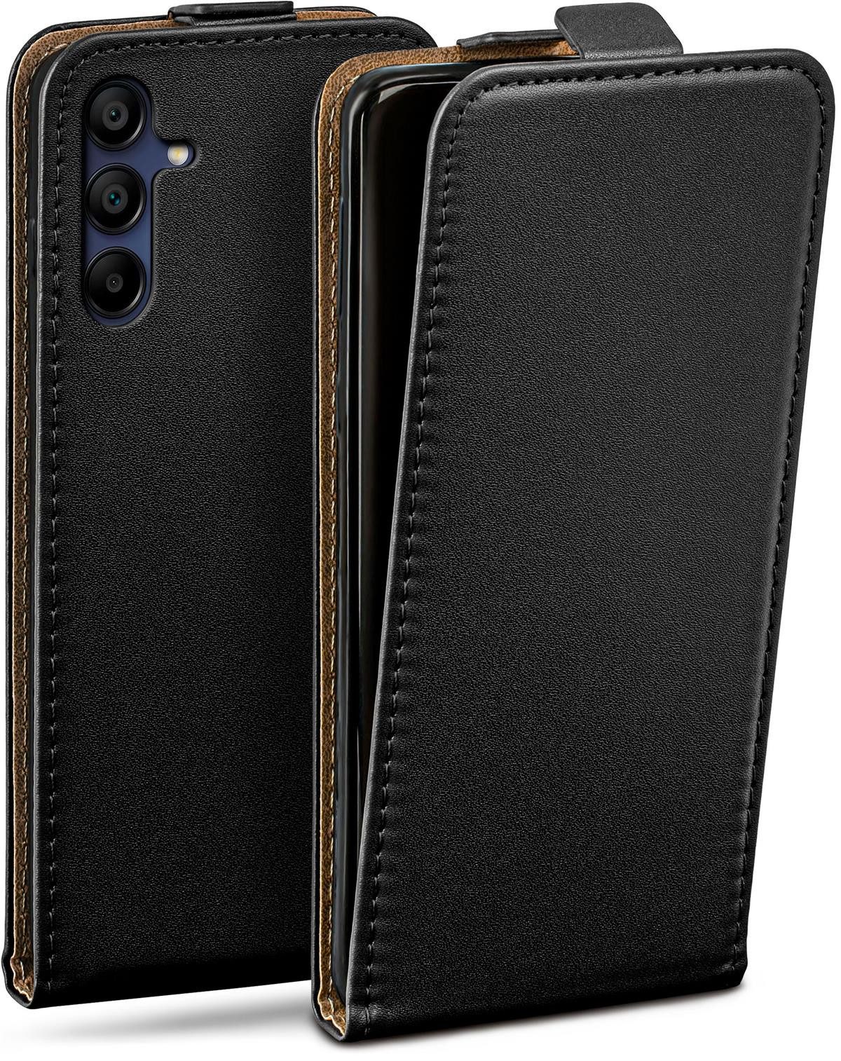 moex Handyhülle moex® Flip Case für Samsung Galaxy A15 5G, Flip Case Klapphülle aus PU Leder, Hülle klappbar mit 360 Grad Schutz
