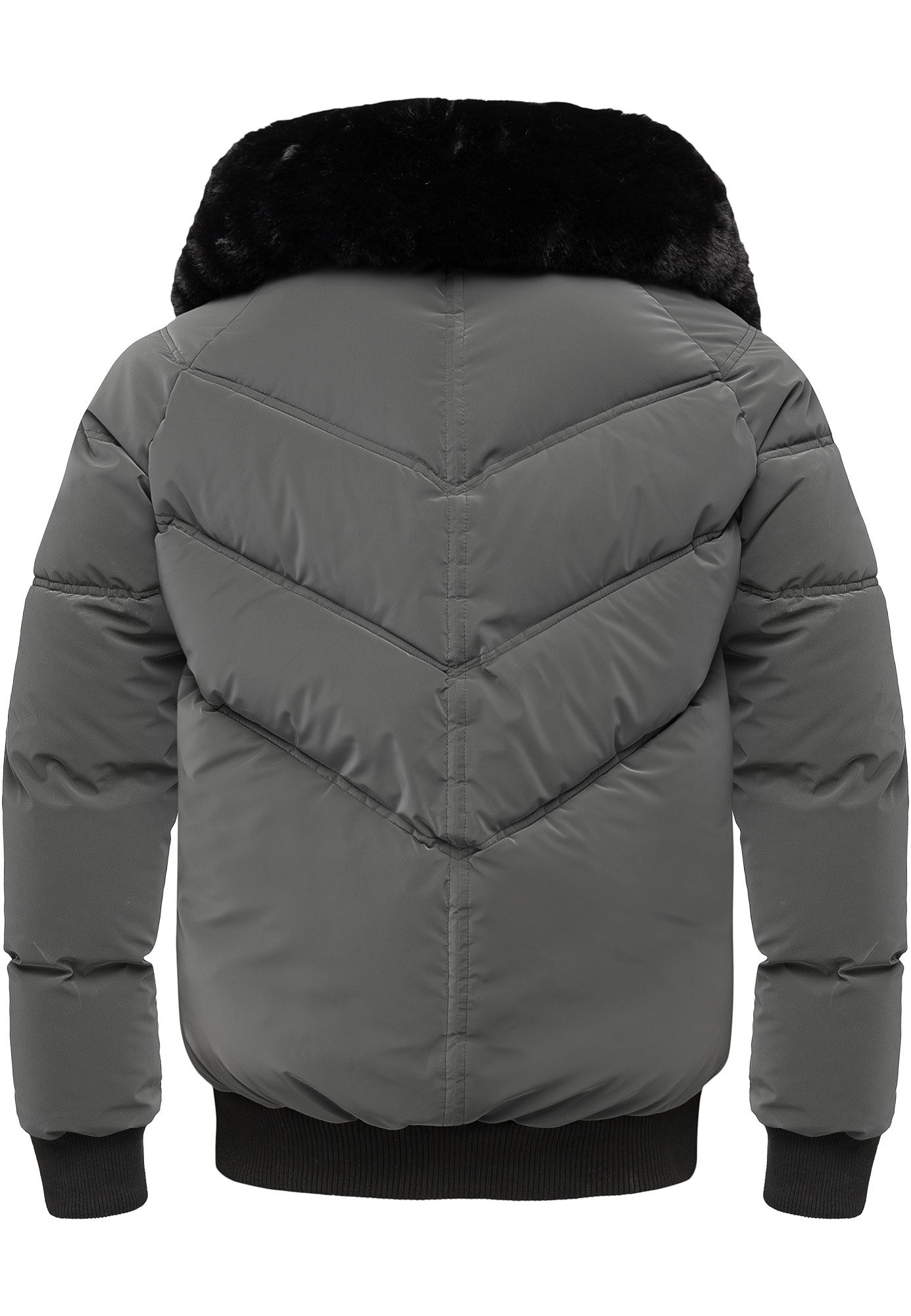 Amaci&Sons Winterjacke AUGUSTA Winterjacke Herren Gefütterte Dicke Winter Jacke für Männer mit Kragen