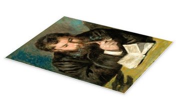 Posterlounge Poster Pierre-Auguste Renoir, Claude Monet, Malerei