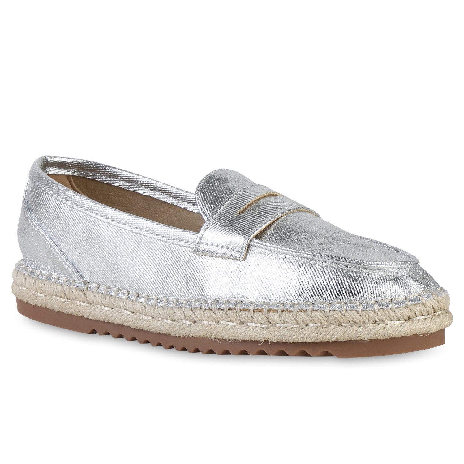 VAN HILL 841129 Damen Slippers Espadrille Schuhe