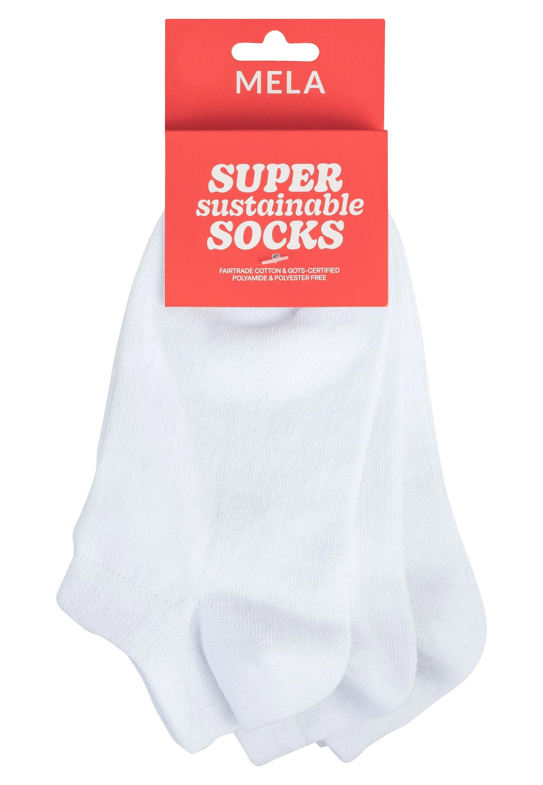 MELA Socken Sneaker Socken 3 Paare Socke Das Elasthan "Roica" ist abbaubar, günstig online kaufen
