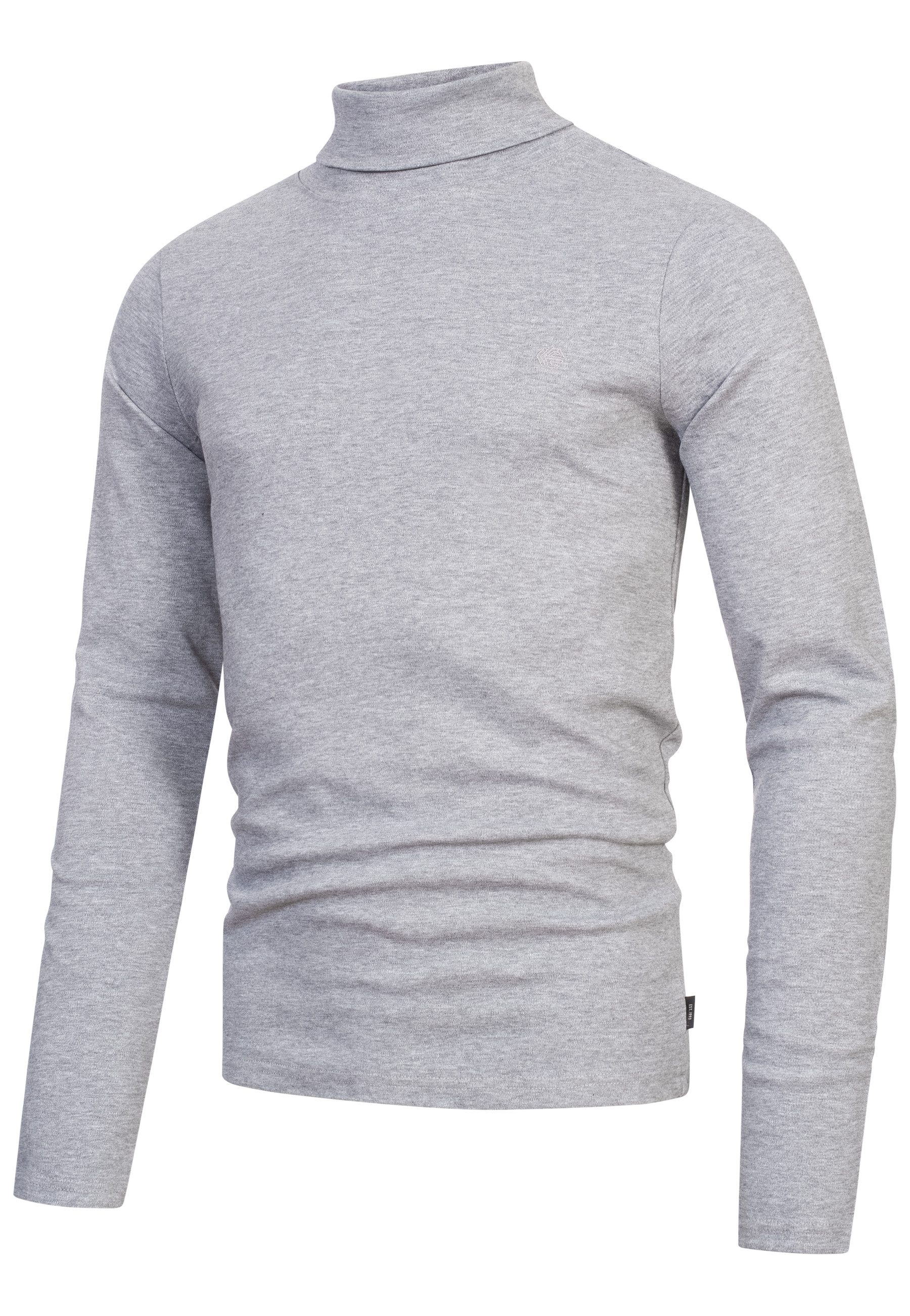 Indicode Rollkragenshirt Herren Eagon Langarmshirt Herrenshirt günstig online kaufen