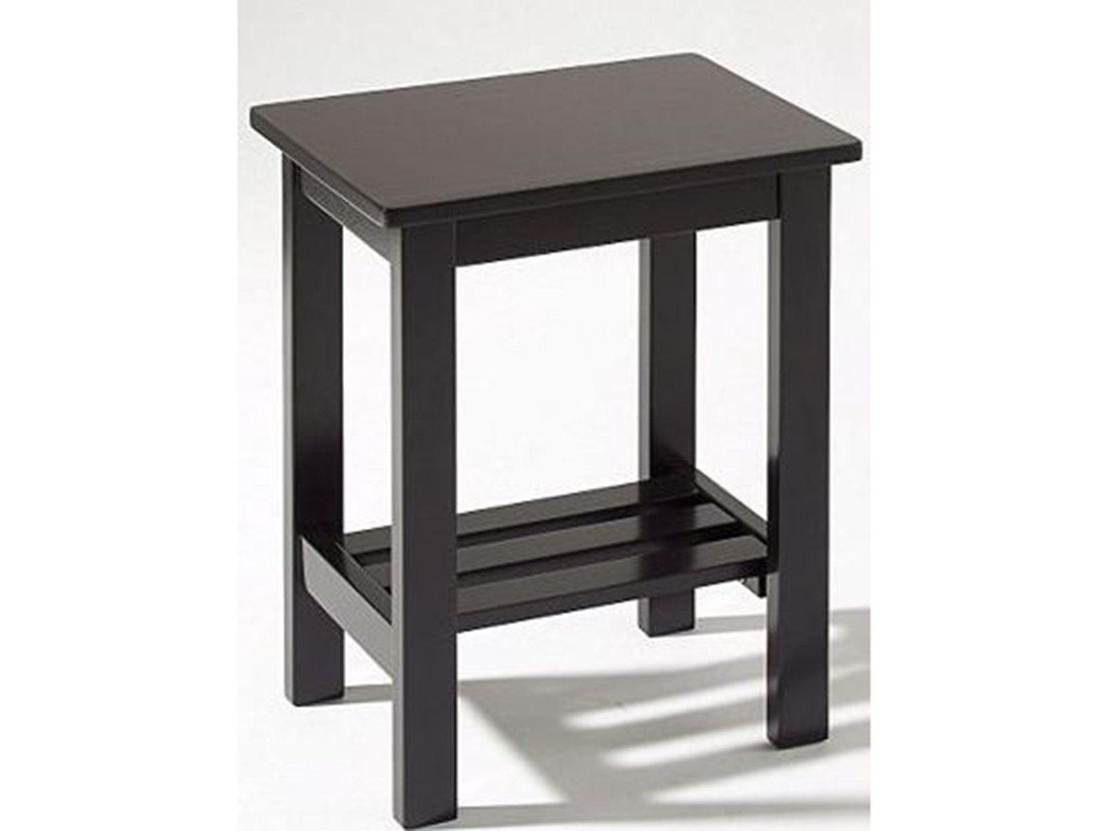 loft24 Nachttisch Trento - Nachtschrank Nachtkommode Nachtkonsole Beistelltisch, Beistelltisch, MDF, Kiefer, schwarz, 40 x 38 cm