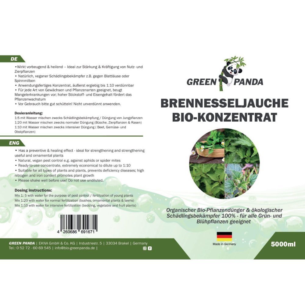 GreenPanda Pflanzendünger Brennnessel Jauche - Brennnessel günstig online kaufen