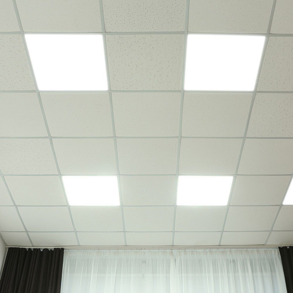 Einbaulampe fest Deckenlampe 59,5cm verbaut, LED-Leuchtmittel Kaltweiß, etc-shop Deckenleuchte, L LED Bürolampe Tageslichtleuchte Panel Tageslichtweiß, LED
