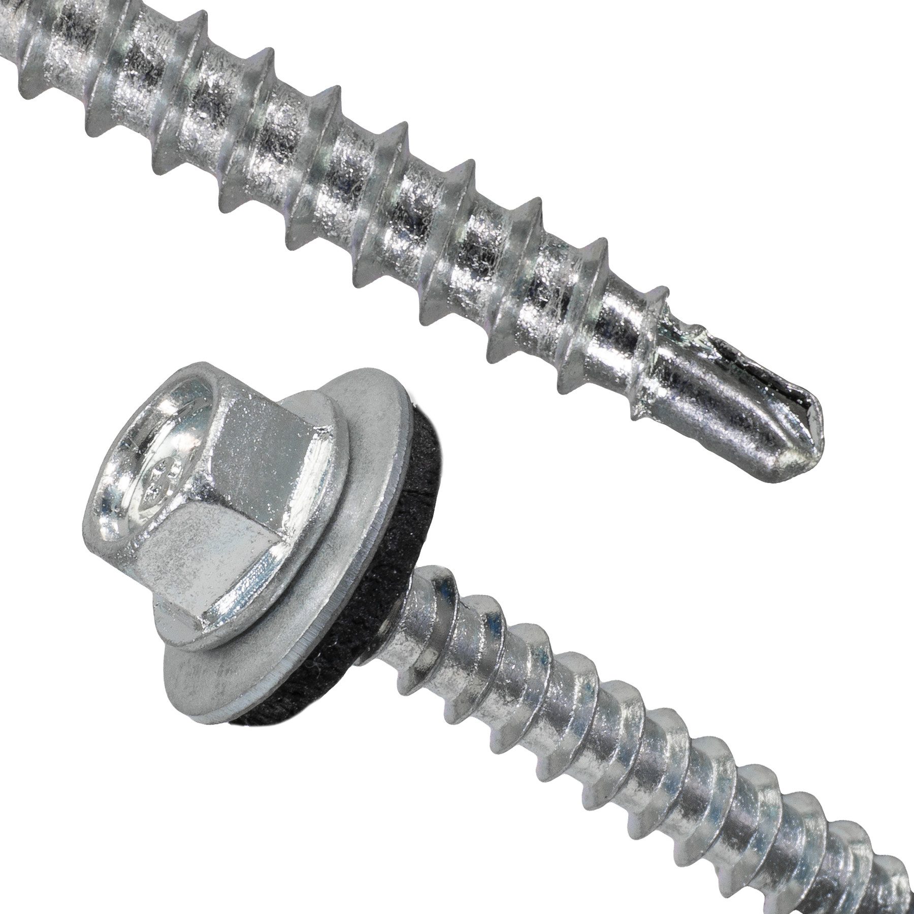 adunox Schrauben- und Dübel-Set Trapezblechschrauben Sechskantkopf, (100 St), Selbstbohrende Fassadenbauschraube mit ETA – SW 8 – EPDM-Dichtung