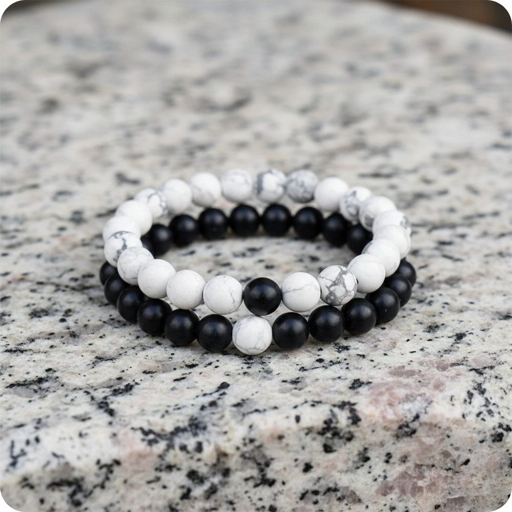 YouBella Armband Perlenarmband Set – Elastisch – Nickelfrei & Hautfreundlich (Armband-Set, Elastisches Perlenarmband aus Natursteinen für Damen & Herren), Nicke – Bild 5 von 5