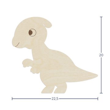 WANDStyle Wanddekoobjekt "Dino Parasaurolophus" aus Holz, Pappel