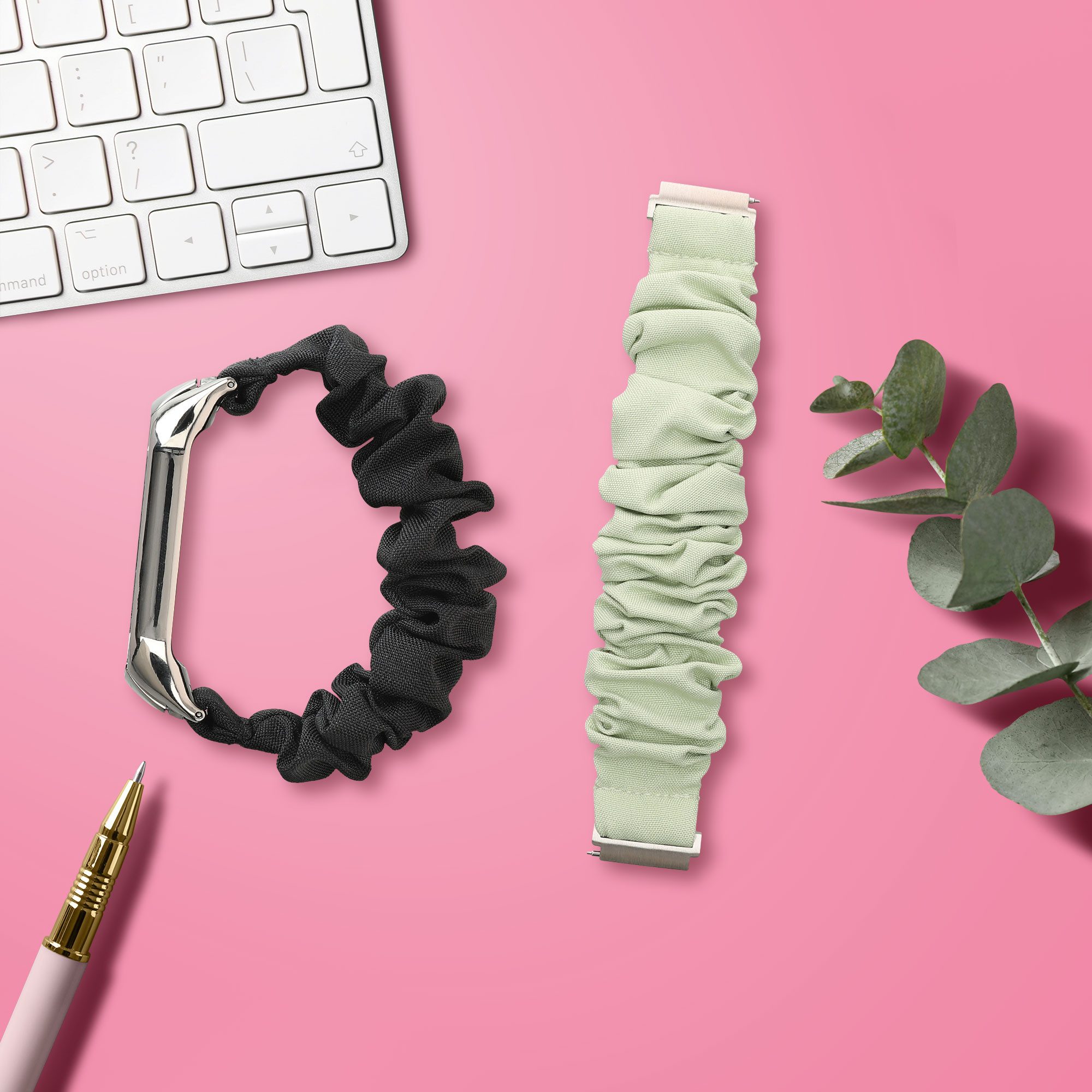 kwmobile Ersatz Bügelpolster für Garmin vivoactive 6 / vivoactive 5 / active 5 Smartwatch, 1-tlg., mit Kunstleder Polster