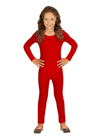 Widdmann Kostüm Langer Body rot, Einfarbige Basics zum individuellen Kombinieren