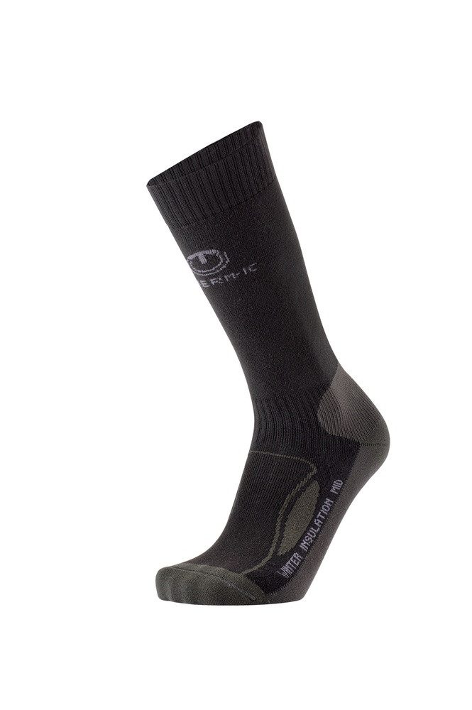 THERM-IC Wandersocken Crew Winter Insulation Mid (kuschelwarme Fleece-Socken) schwarz