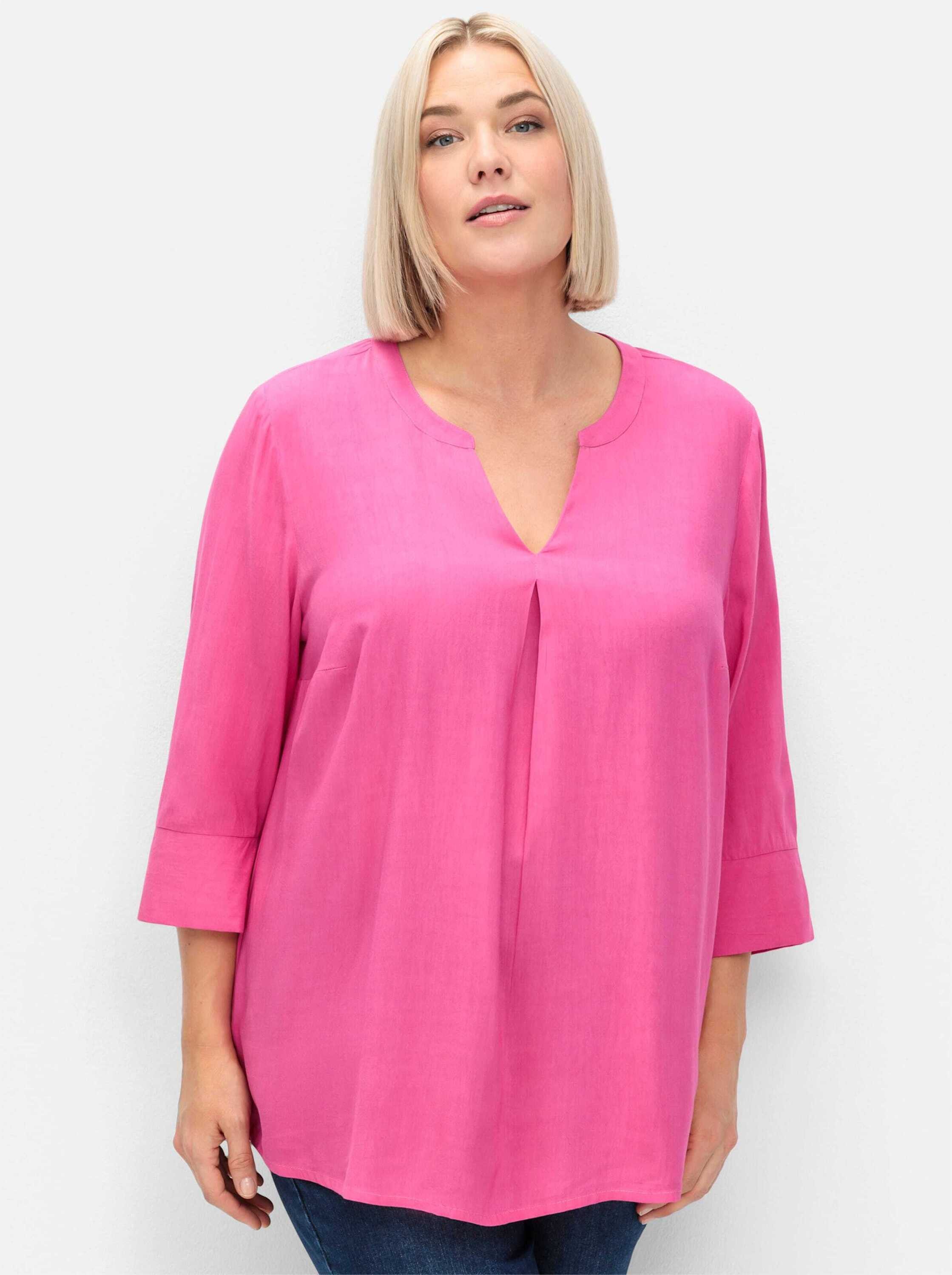 Sheego Klassische Bluse Tunika 3/4-Arm günstig online kaufen