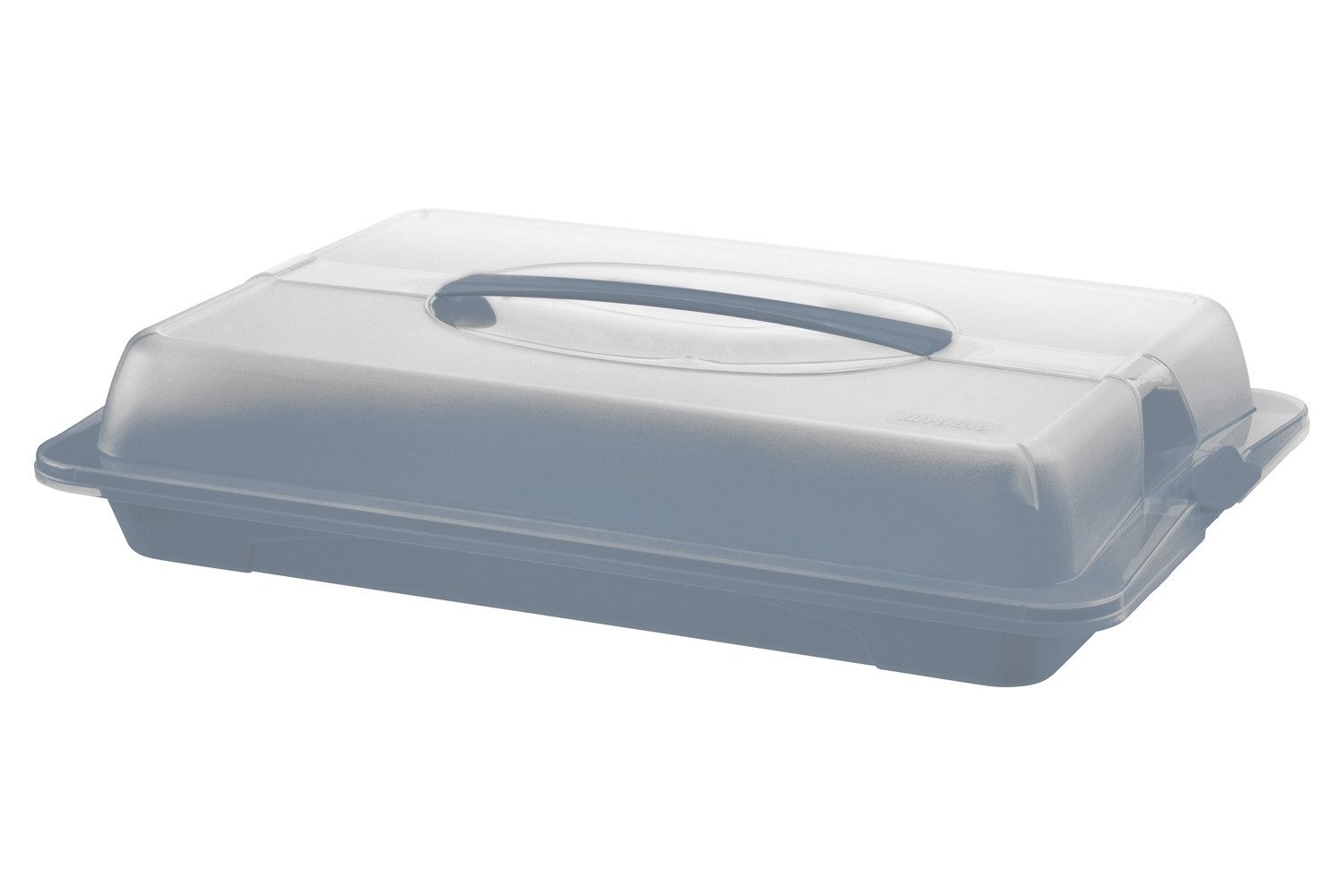 Kuchentransportbox JOHN, Blau, Deckel mit Tragegriff, B 44 x T 30 cm
