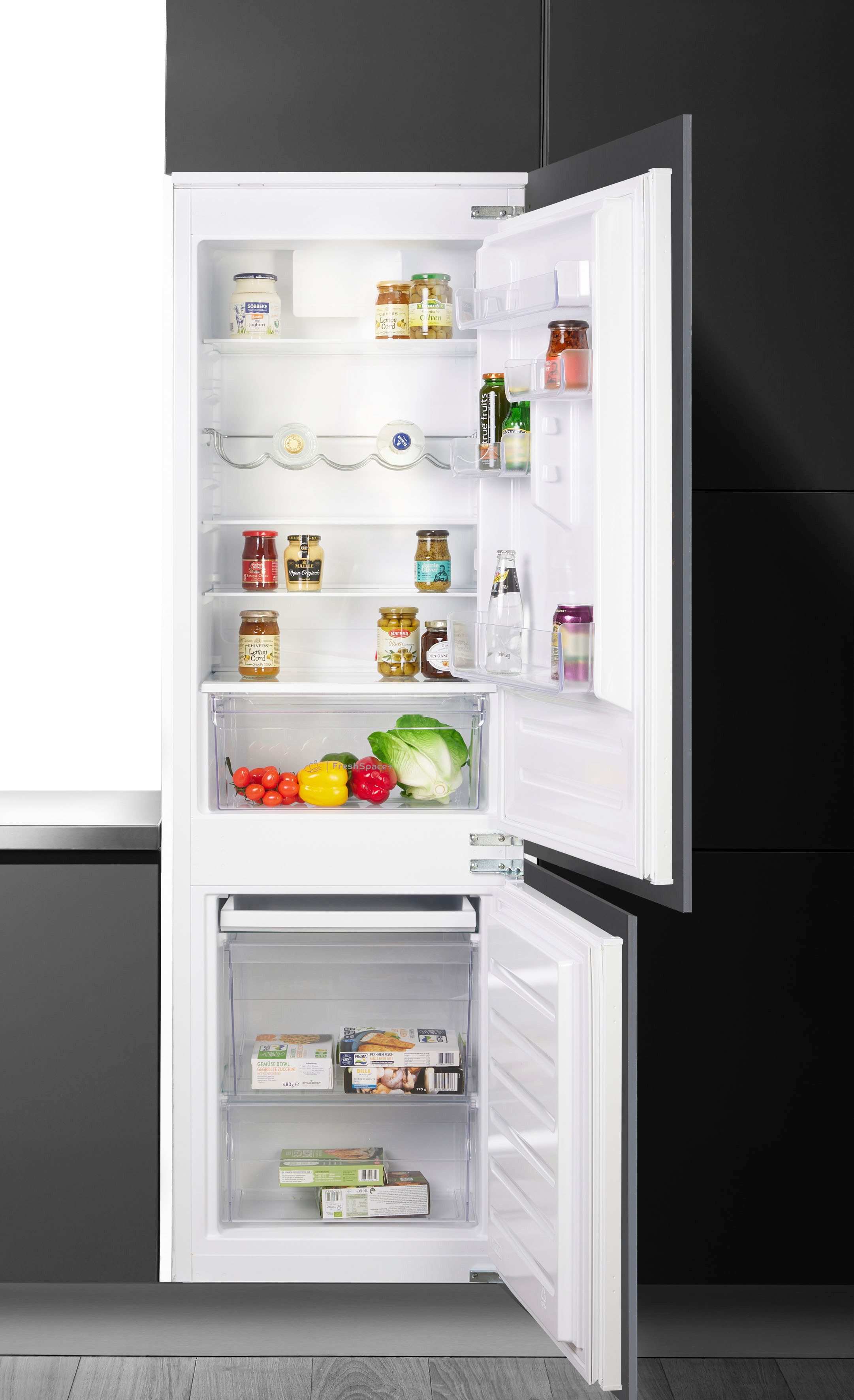Privileg Einbaukühlgefrierkombination PCIL 18S13, 177 cm hoch, 54 cm breit, FreshSpace+ & LessFrost – länger frisch, kaum Abtauen