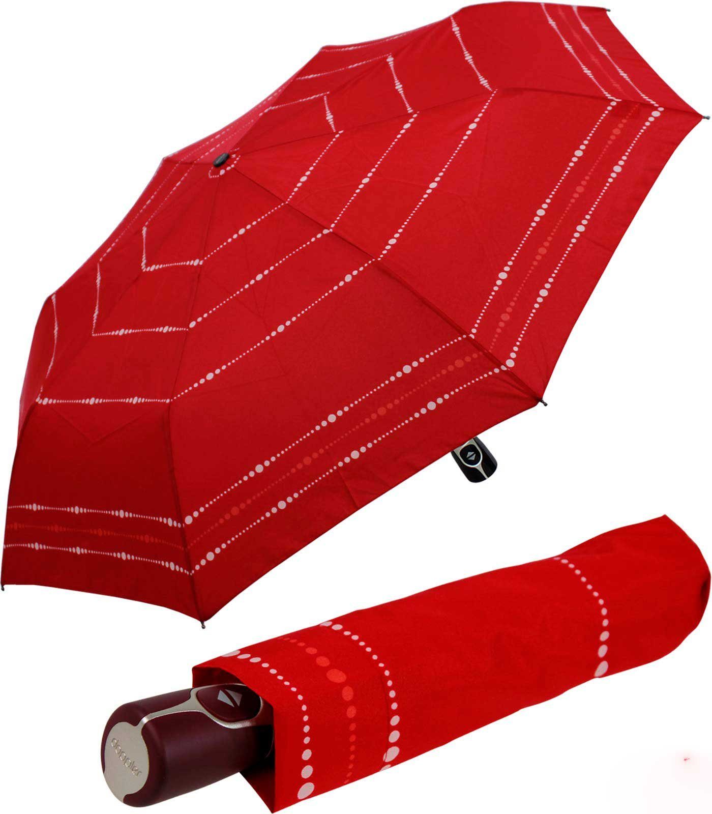 doppler® Taschenregenschirm Damen Auf-Zu-Automatik Magic Fiber - Sydney, elegant, stabil und praktisch