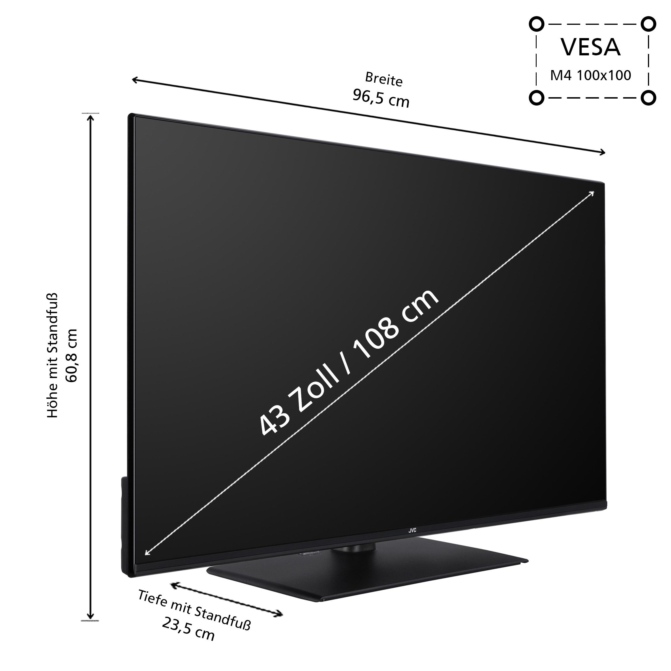 JVC LT-43VF5355 LCD-LED Fernseher (108 c...