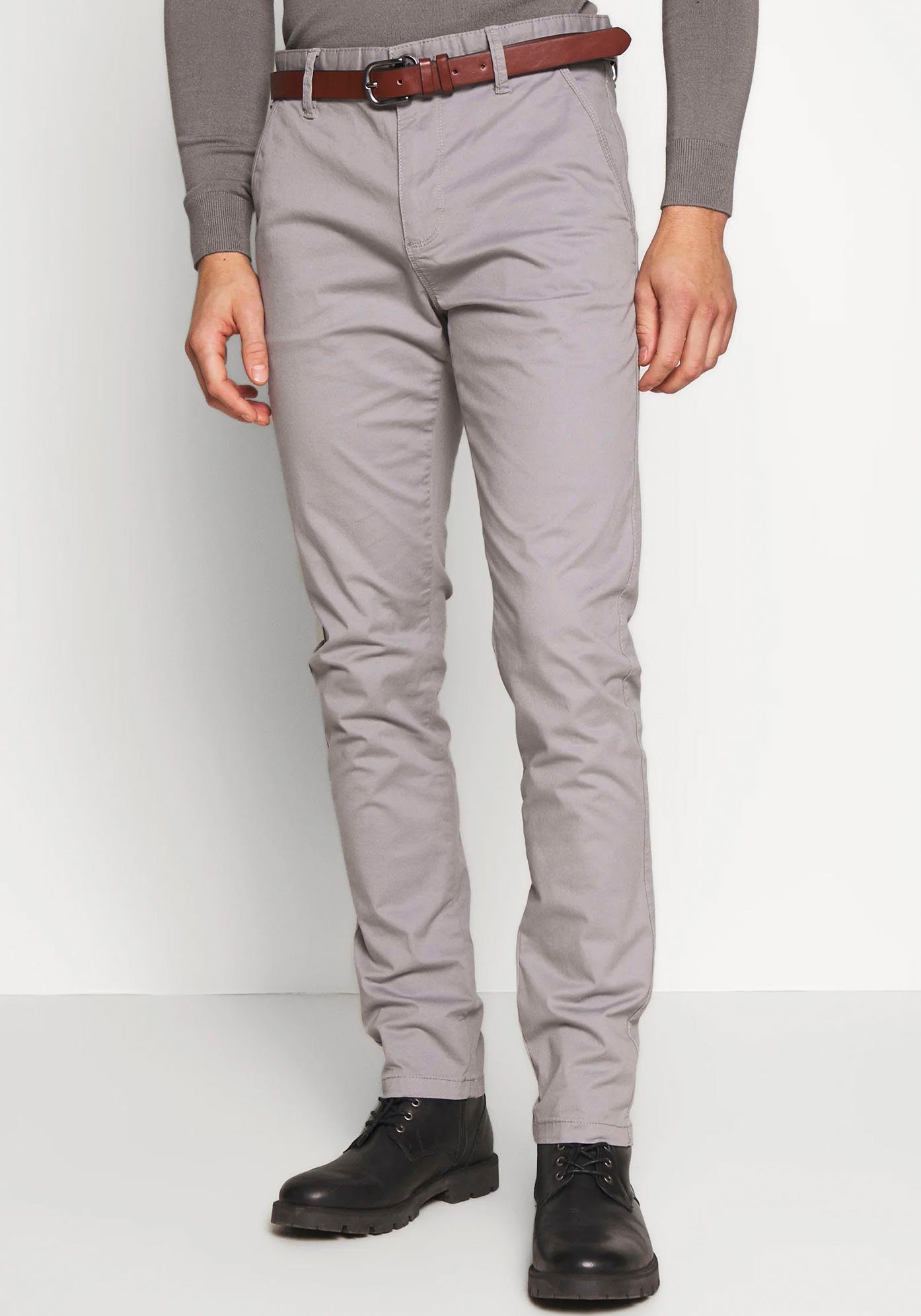 Indicode Stoffhose Gower Lt Grey