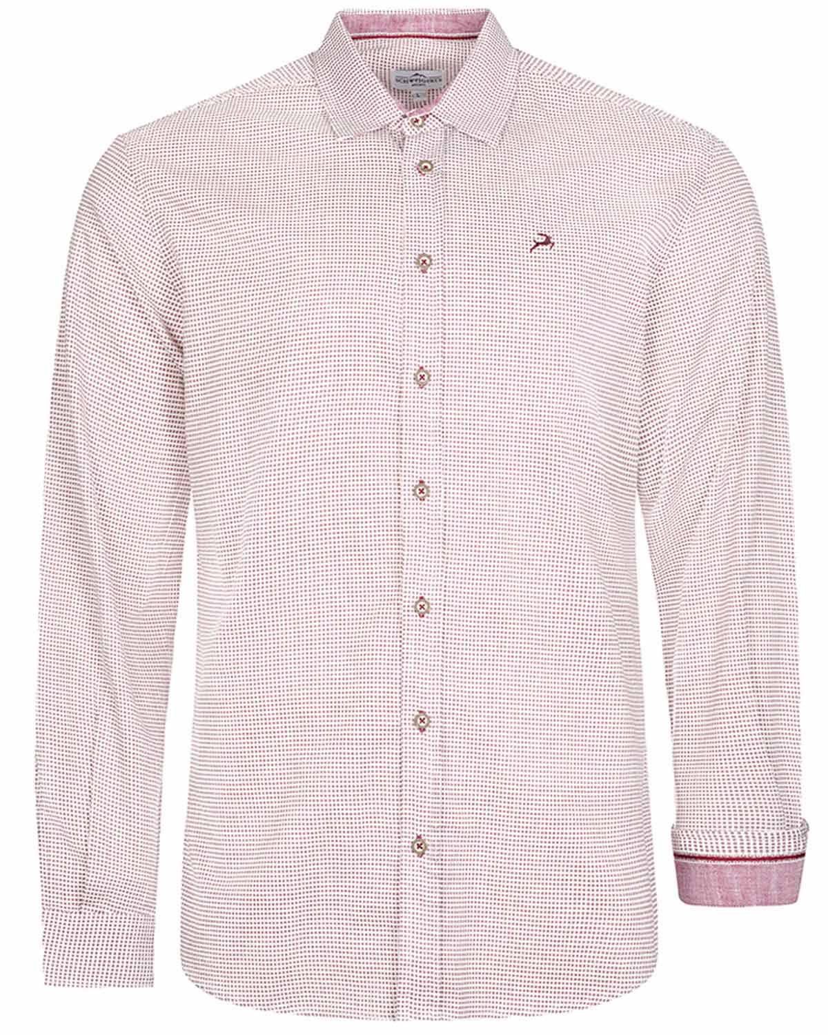 Maddox Trachtenhemd Trachtenhemd - Hemd-102, Bordo Rot günstig online kaufen