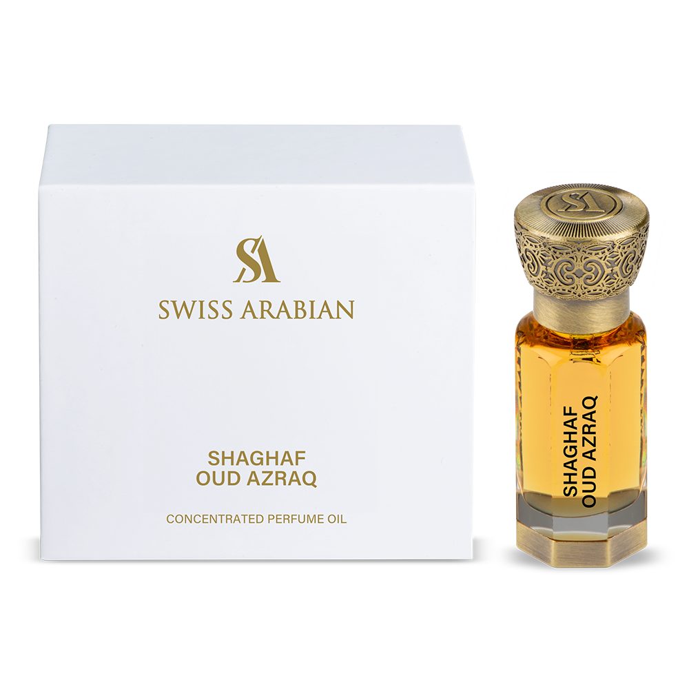 Swiss Arabian Öl-Parfüm Swiss Arabian Shaghaf Oud AZRAQ Concentrated Perfume Oil 12ml