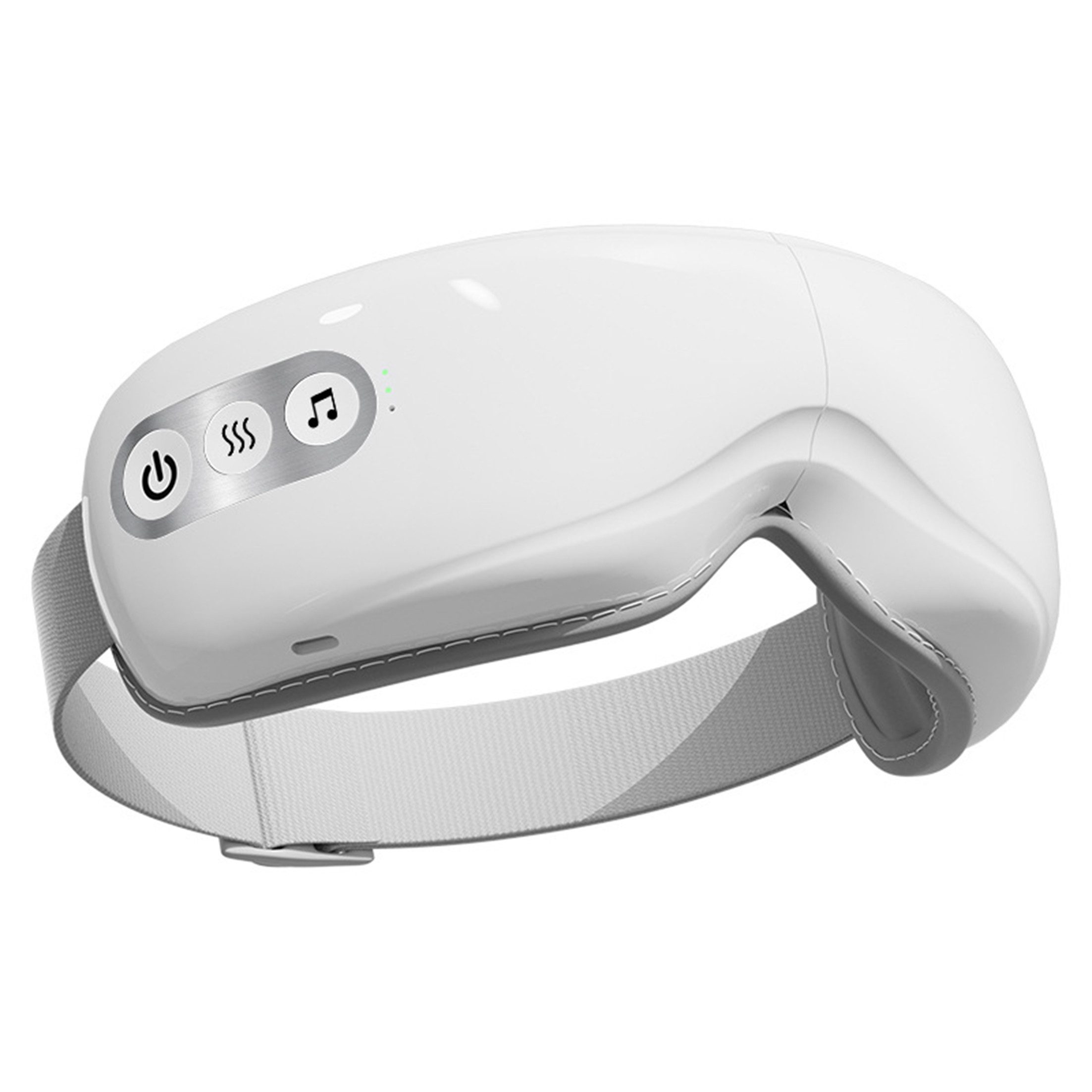 KINSI Massagegerät Smart Augenmassagegerät mit Doppel-Luftkammern,5 Massageprogramme, Wärmefunktion, Vibration & Bluetooth Musik