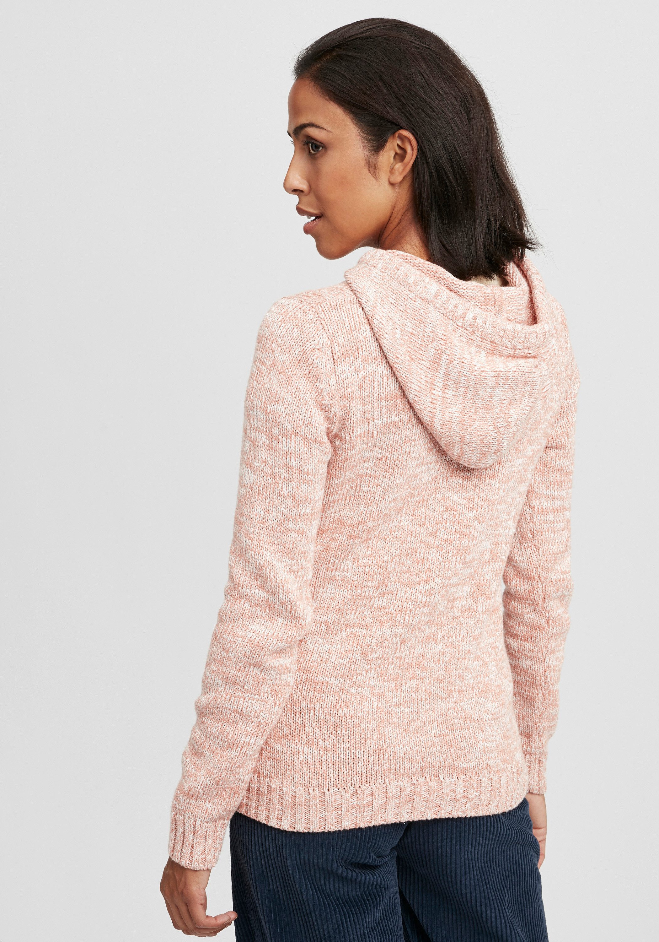 OXMO Strickpullover OXPhilla Strickpulli mit Kapuze