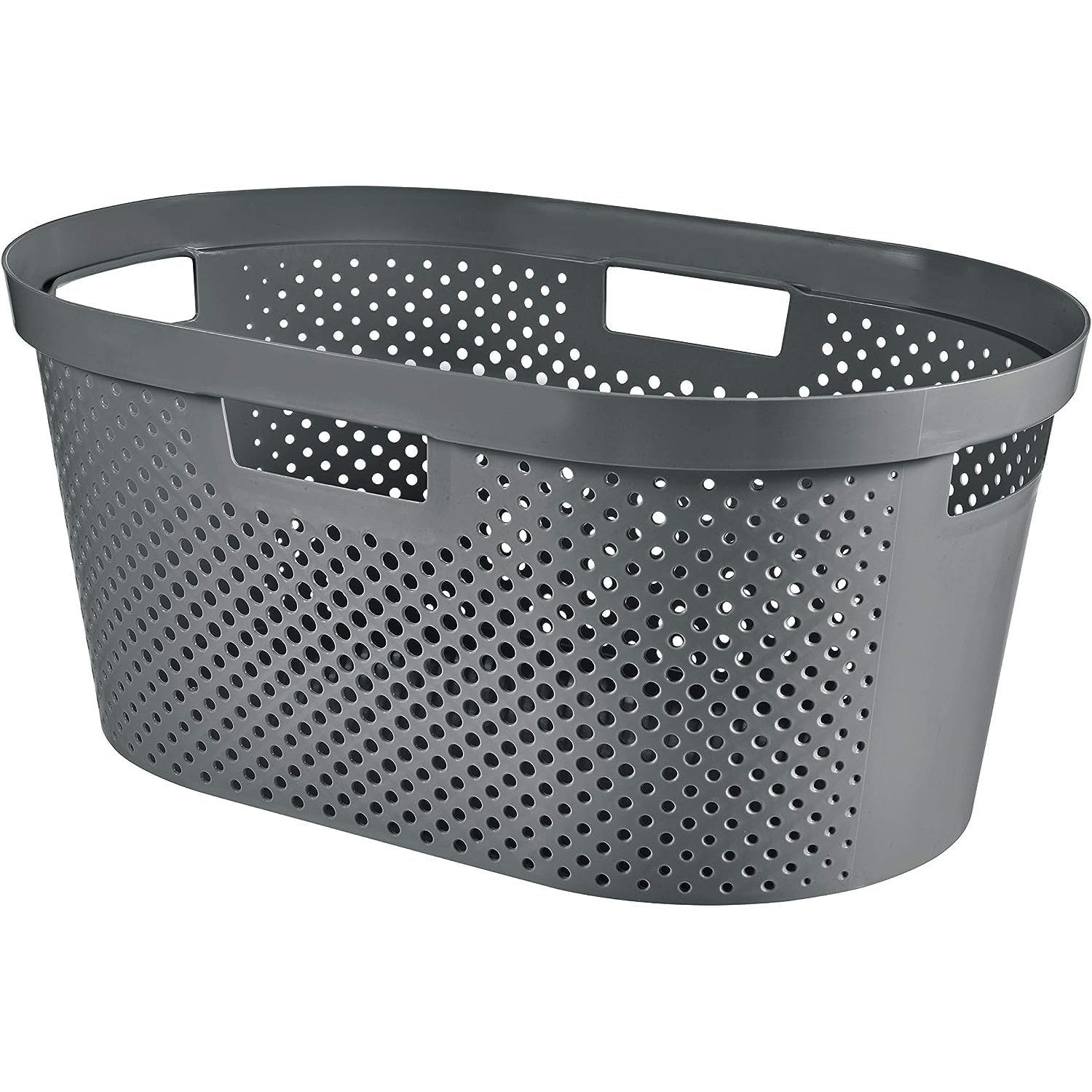 Curver Wäschekorb Infinity Recycled 40L, Mit 4 Griffen