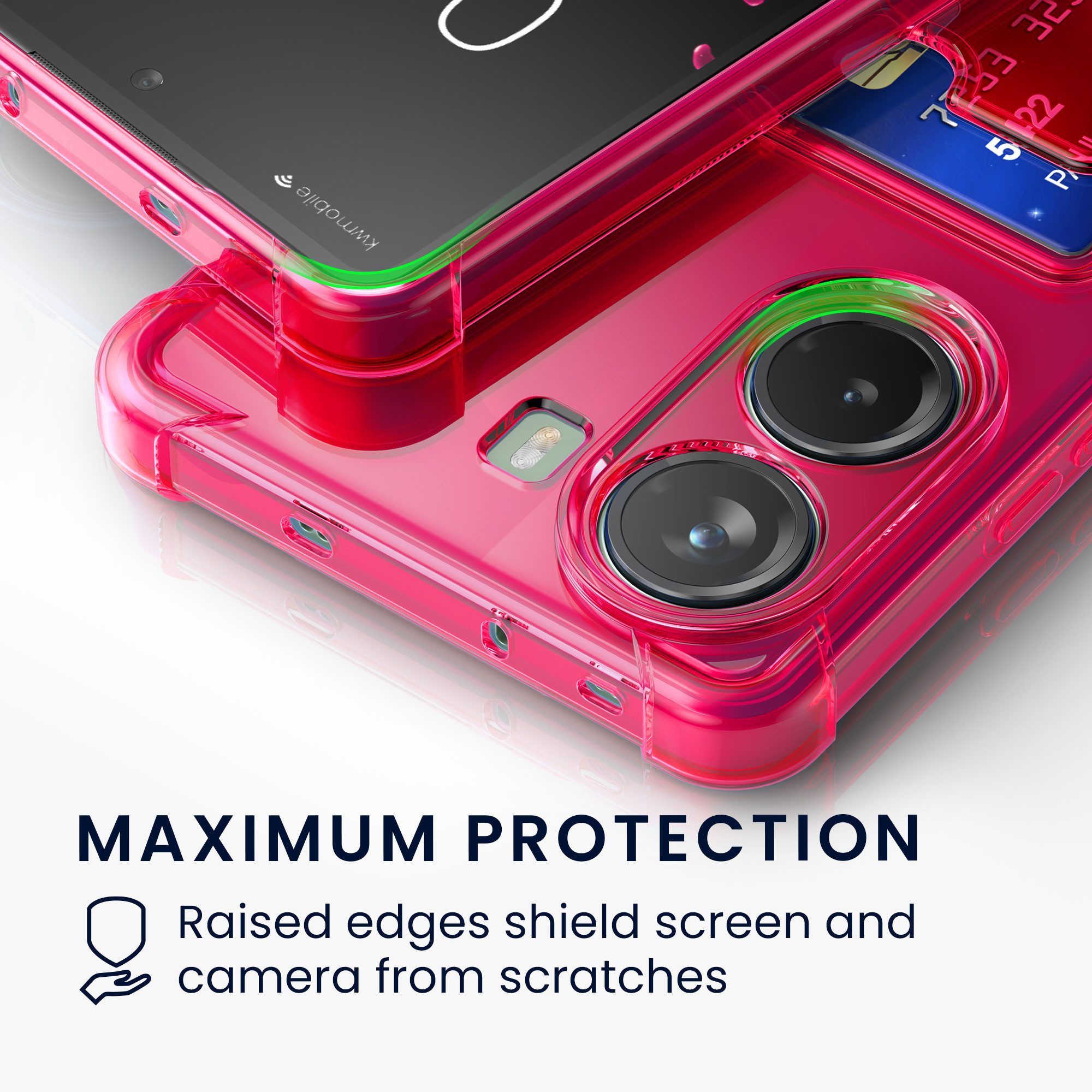 kwmobile Smartphone-Hülle Hülle mit Kartenfach für Xiaomi Poco X7 Pro 5G, Handyhülle Poco X7 Pro 5G mit Kartenfach Soft Case