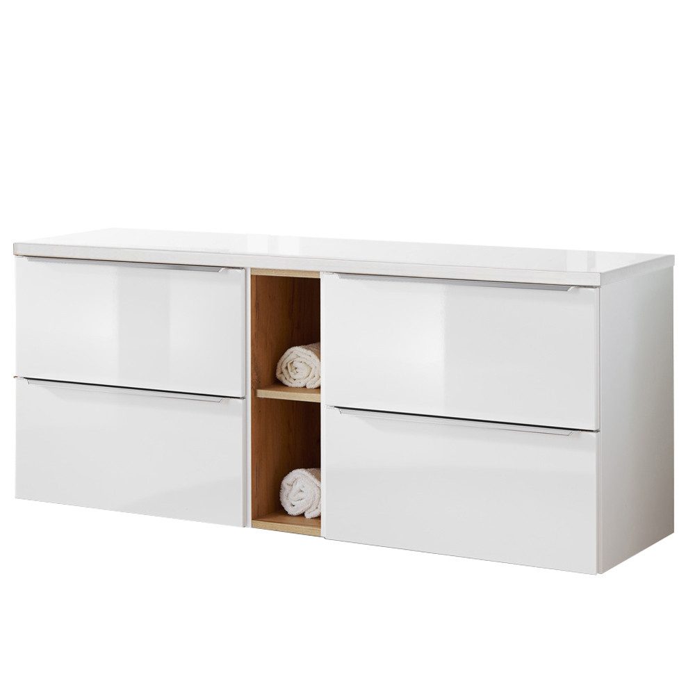 Lomadox Waschbeckenschrank TOSKANA-56 Waschtisch 141cm mit günstig online kaufen