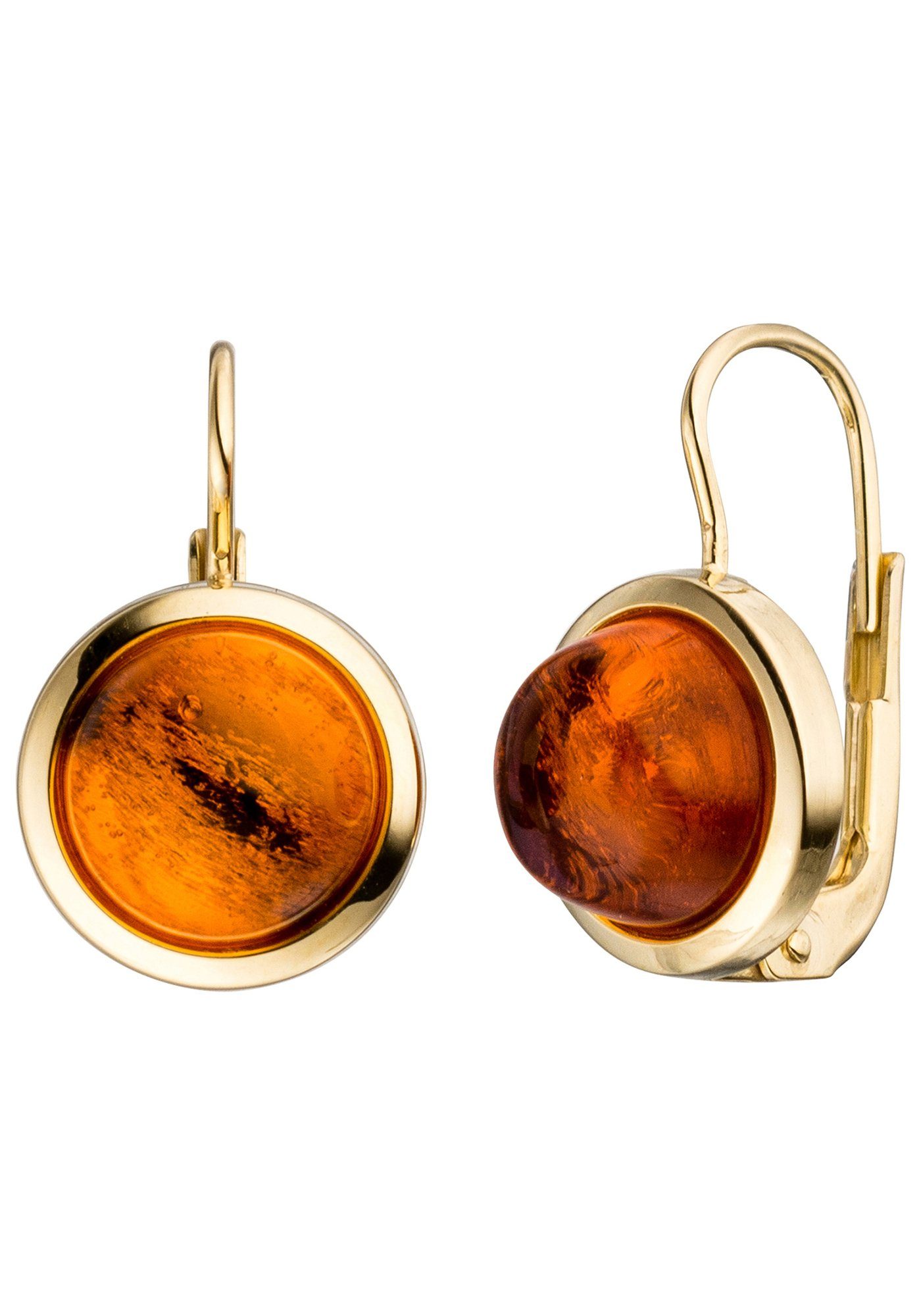 JOBO Paar Ohrhänger, rund 333 Gold mit ... JOBO Paar Ohrhänger, rund 333 Gold mit ...