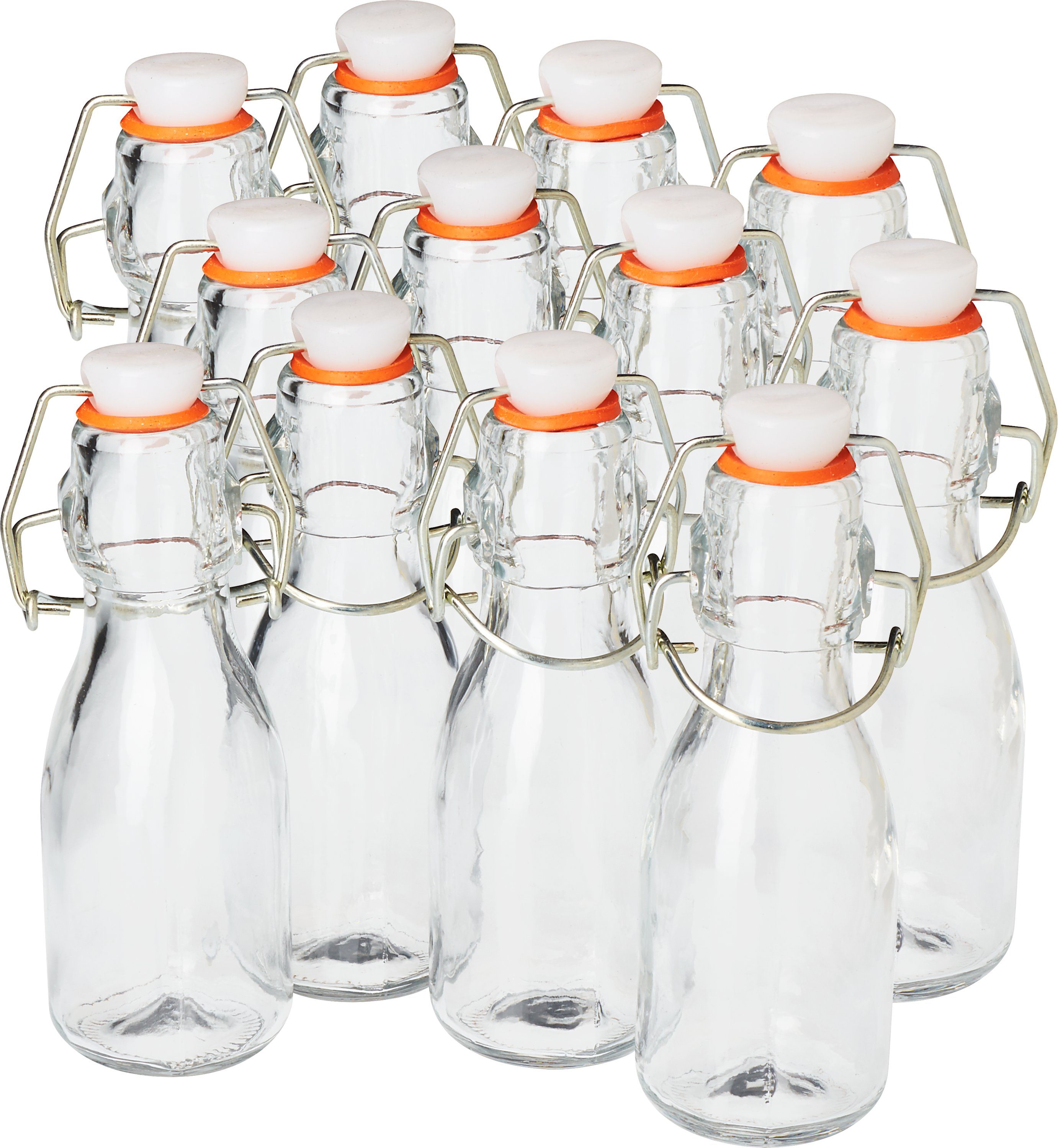 12er-Pack Trinkflasche 14cm VBS XXL hoch Mini-Bügelflaschen,