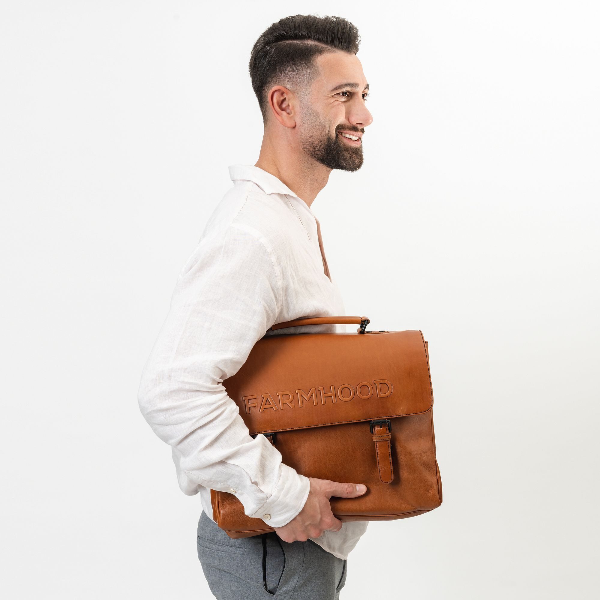 Farmhood Aktentasche Memphis, Leder günstig online kaufen