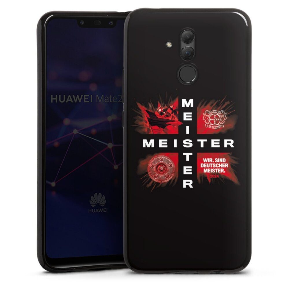 DeinDesign Handyhülle Bayer 04 Leverkusen Meister Offizielles Lizenzprodukt, Huawei Mate 20 Lite Silikon Hülle Bumper Case Handy Schutzhülle