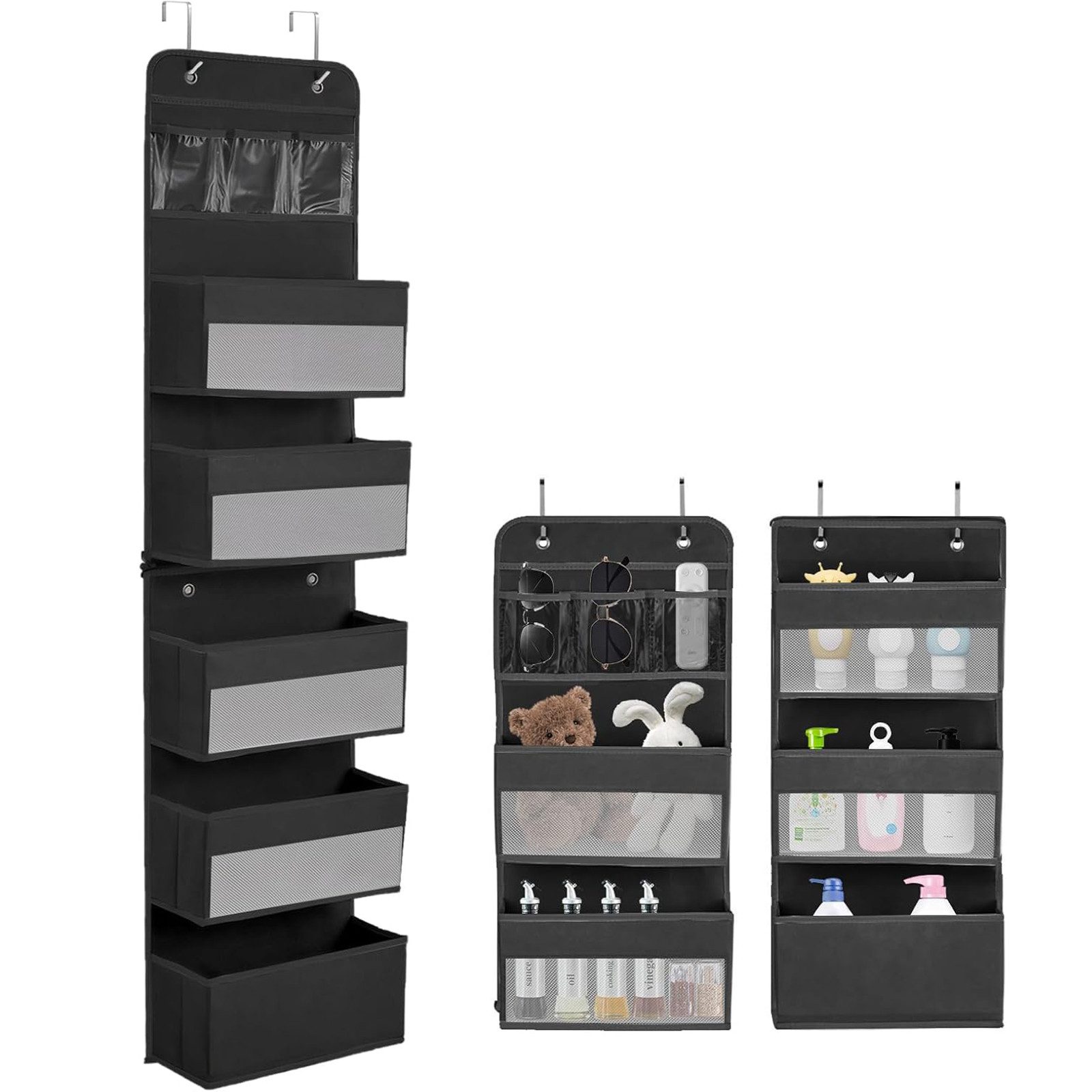 SURFOU Hängeregal Abnehmbarer XXL Wandorganizer 5+1 - Sichtfenster & 4 Hake günstig online kaufen