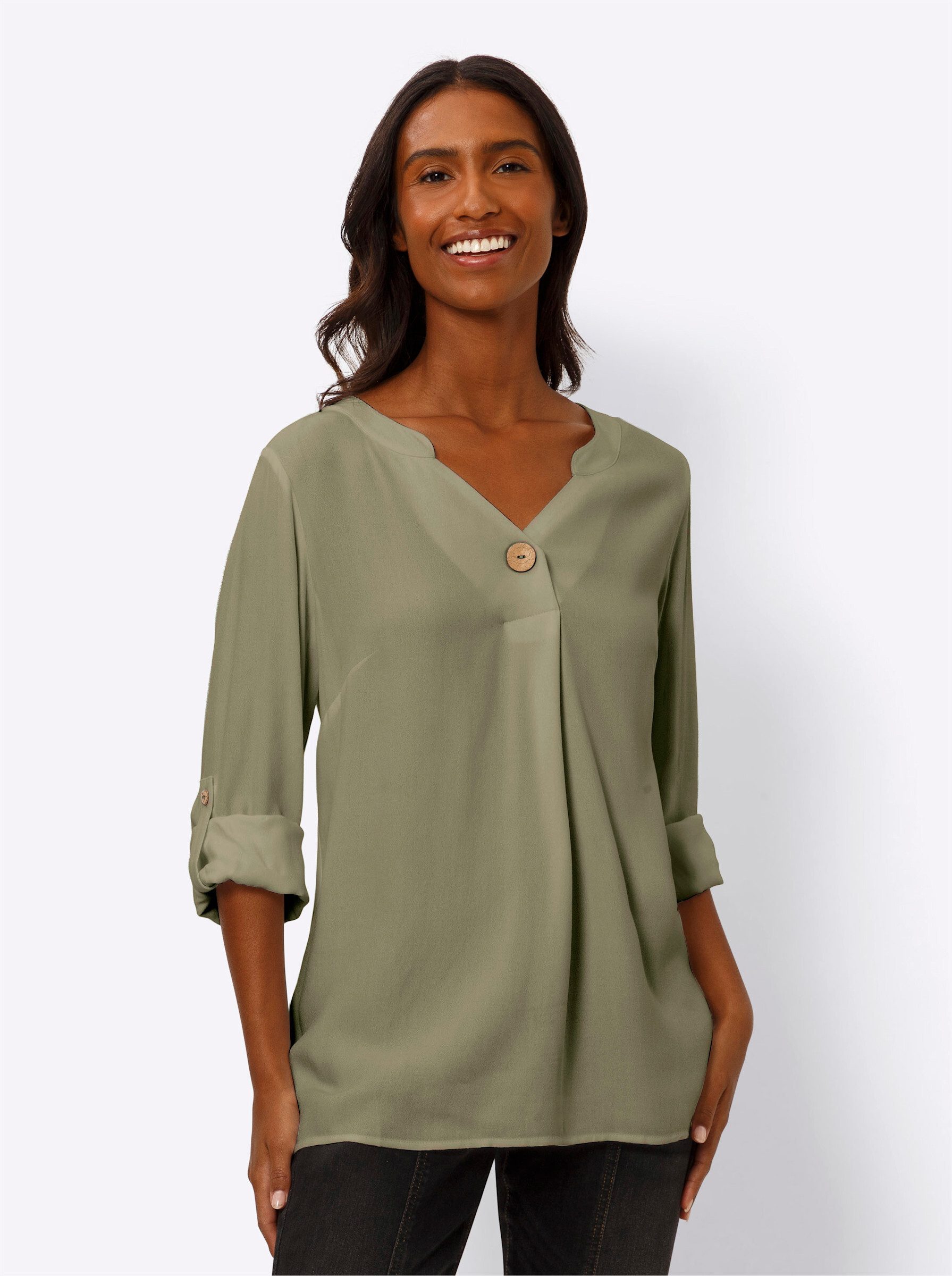 Klassische Bluse Schlupfbluse