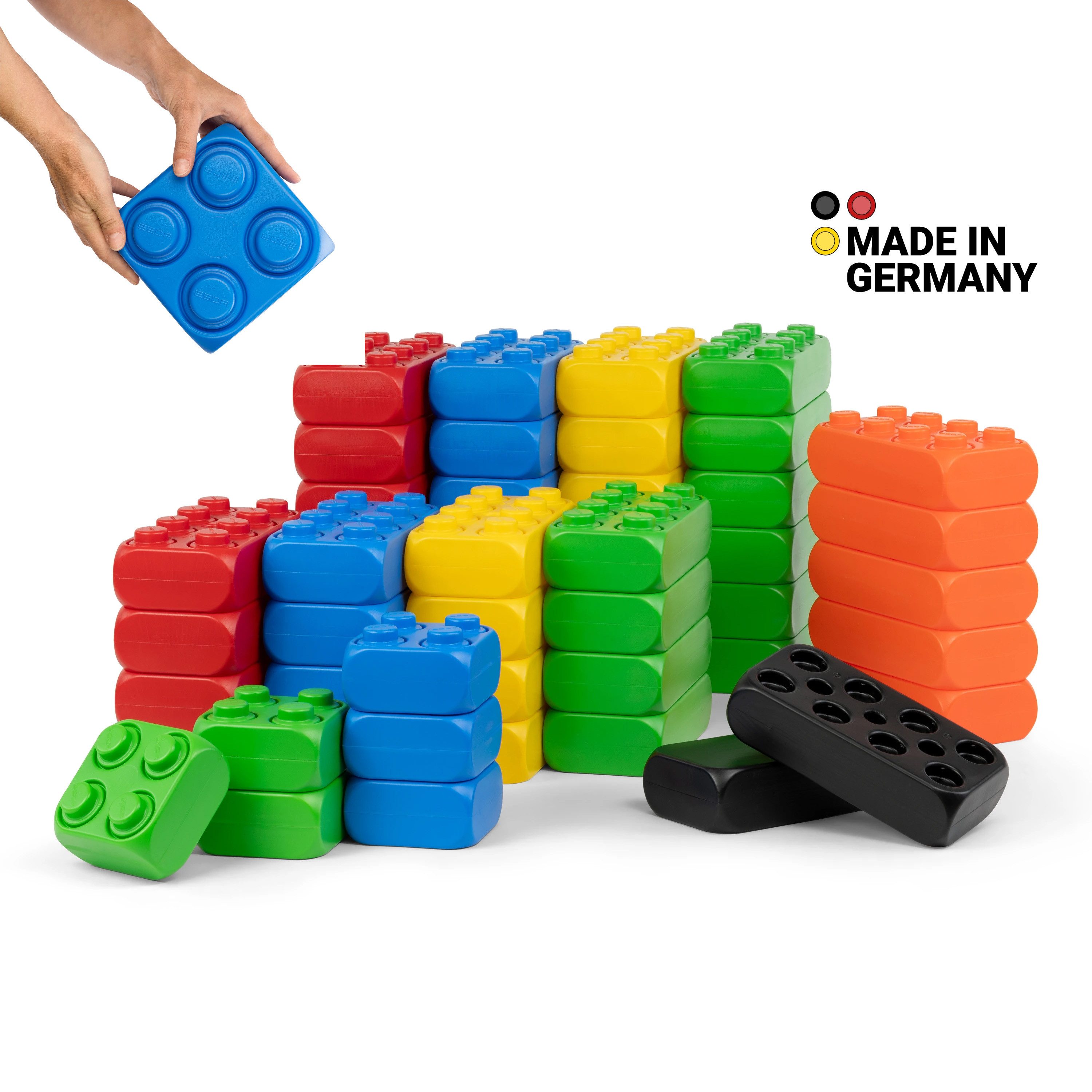 boho play® XXL Funblocks Spielbausteine, (Grund-Set, 53 St., für Kinder), Made in Germany