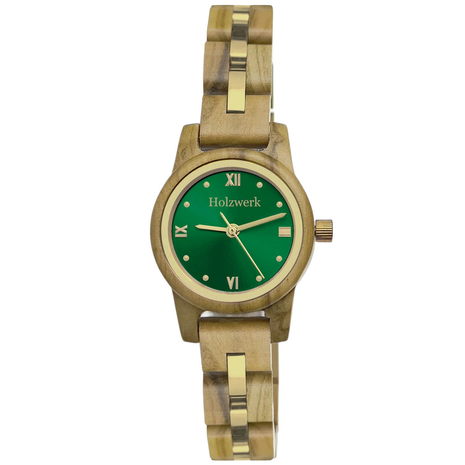 Holzwerk Quarzuhr kleine Damen Holz Uhr, (Inkl. Armbandkürzer), Holz Unikate, ideal auch als Geschenk