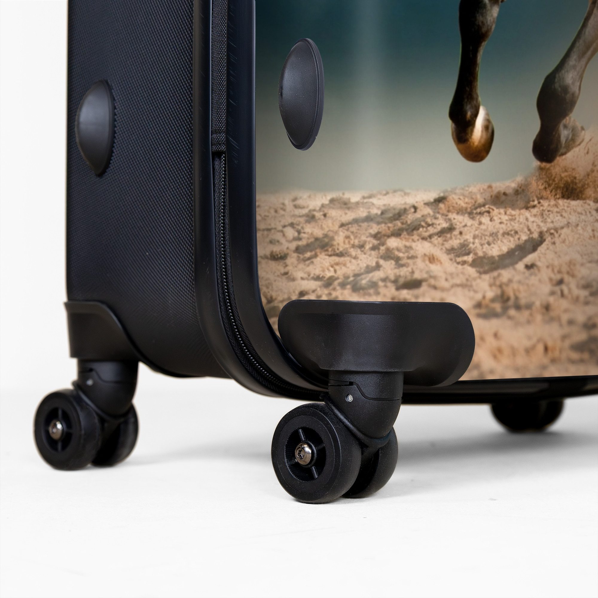 NoBoringSuitcases.com© Hartschalen-Trolley Laufendes braunes Pferd 77 günstig online kaufen