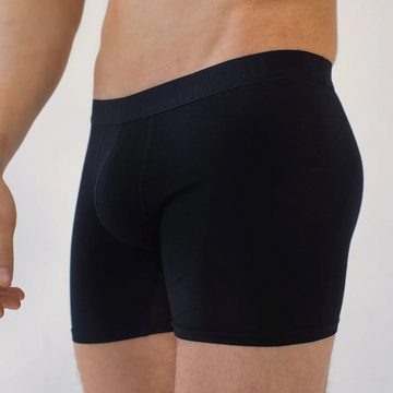BEECH Loungewear Boxershorts Enge Boxershorts Pants Herren Männer Unterhosen aus Buchenholzfasern Modal, Komfortbund mit Logo, langes Hosenbein