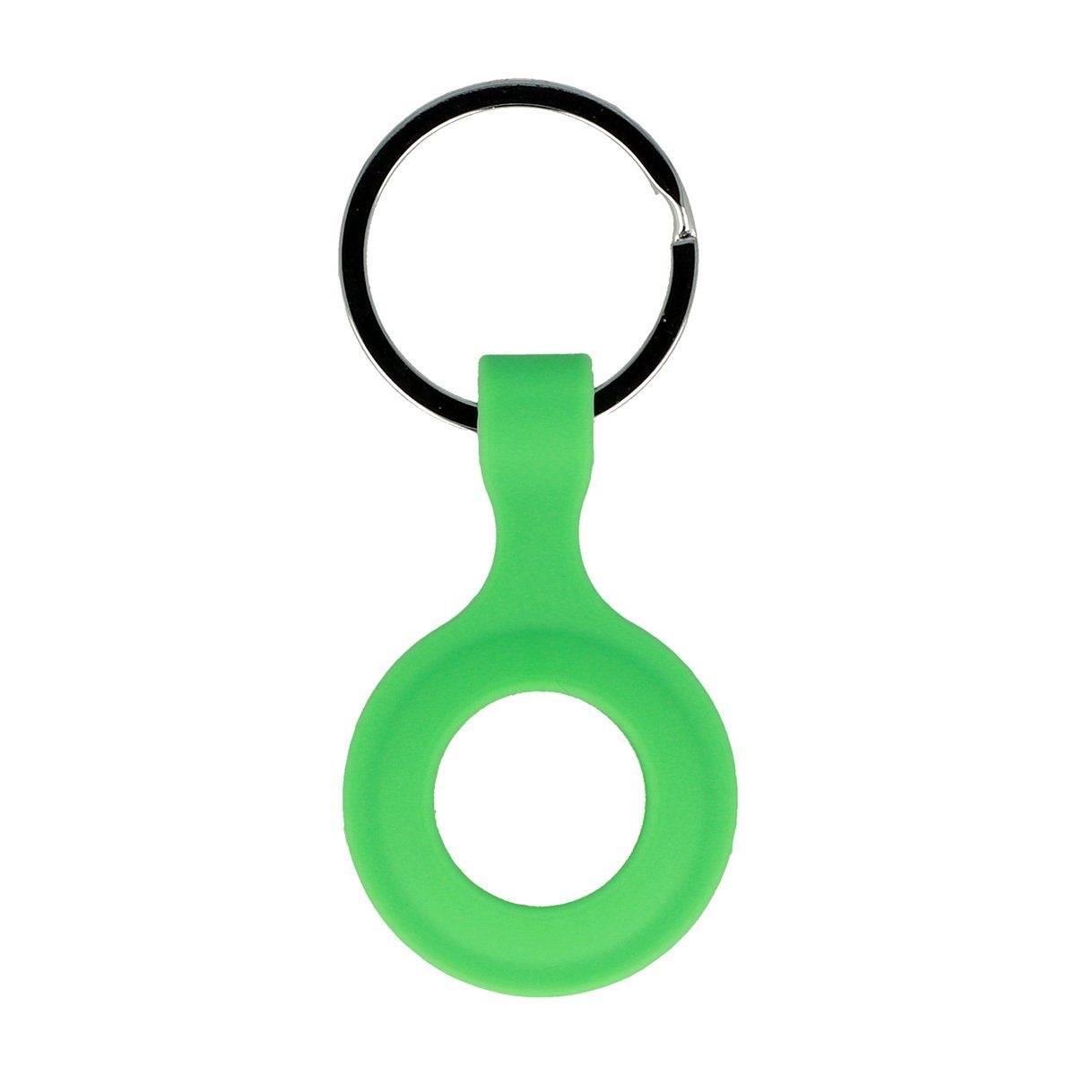 cofi1453 Schlüsselanhänger Silikon Case für AirTag Schutz Hülle Cover Schlüsselanhänger Apple AirTag Cover Case Tracker Tasche Weiß grün