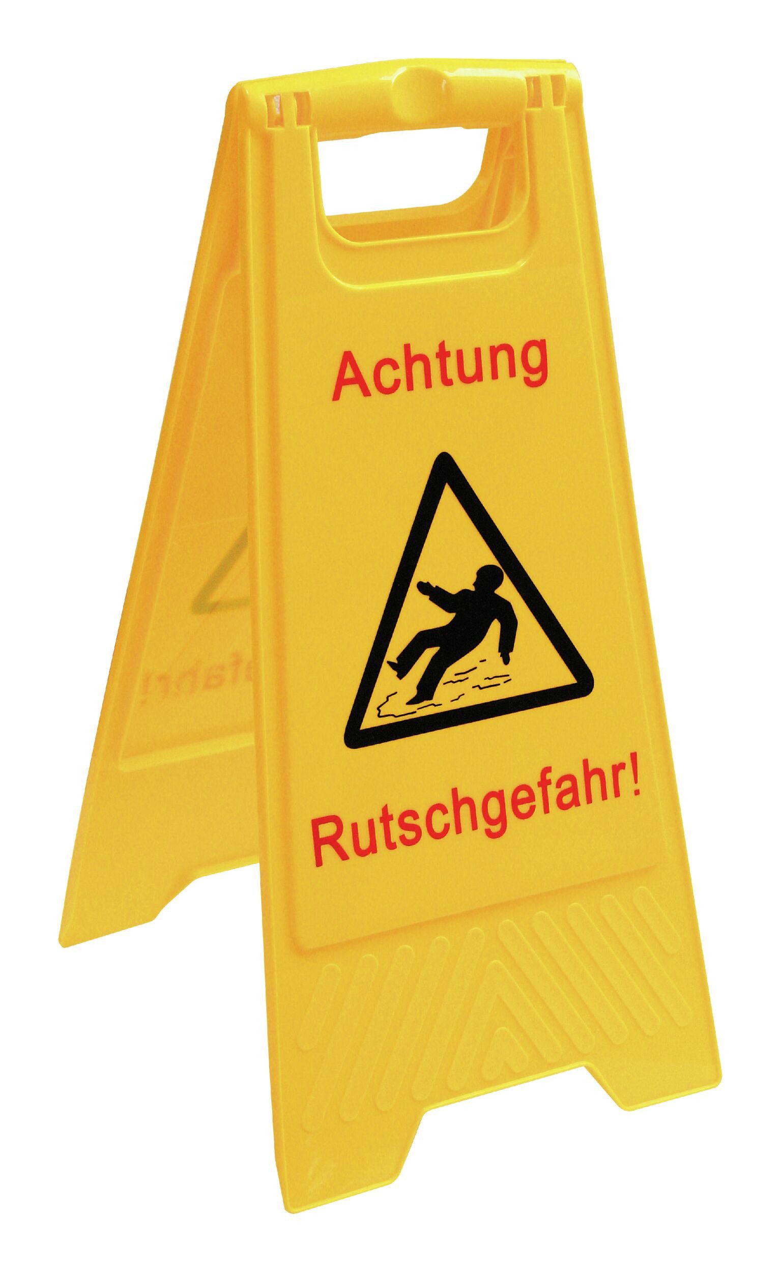 Sprintus Warnschild, Rutschgefahr signalgelb